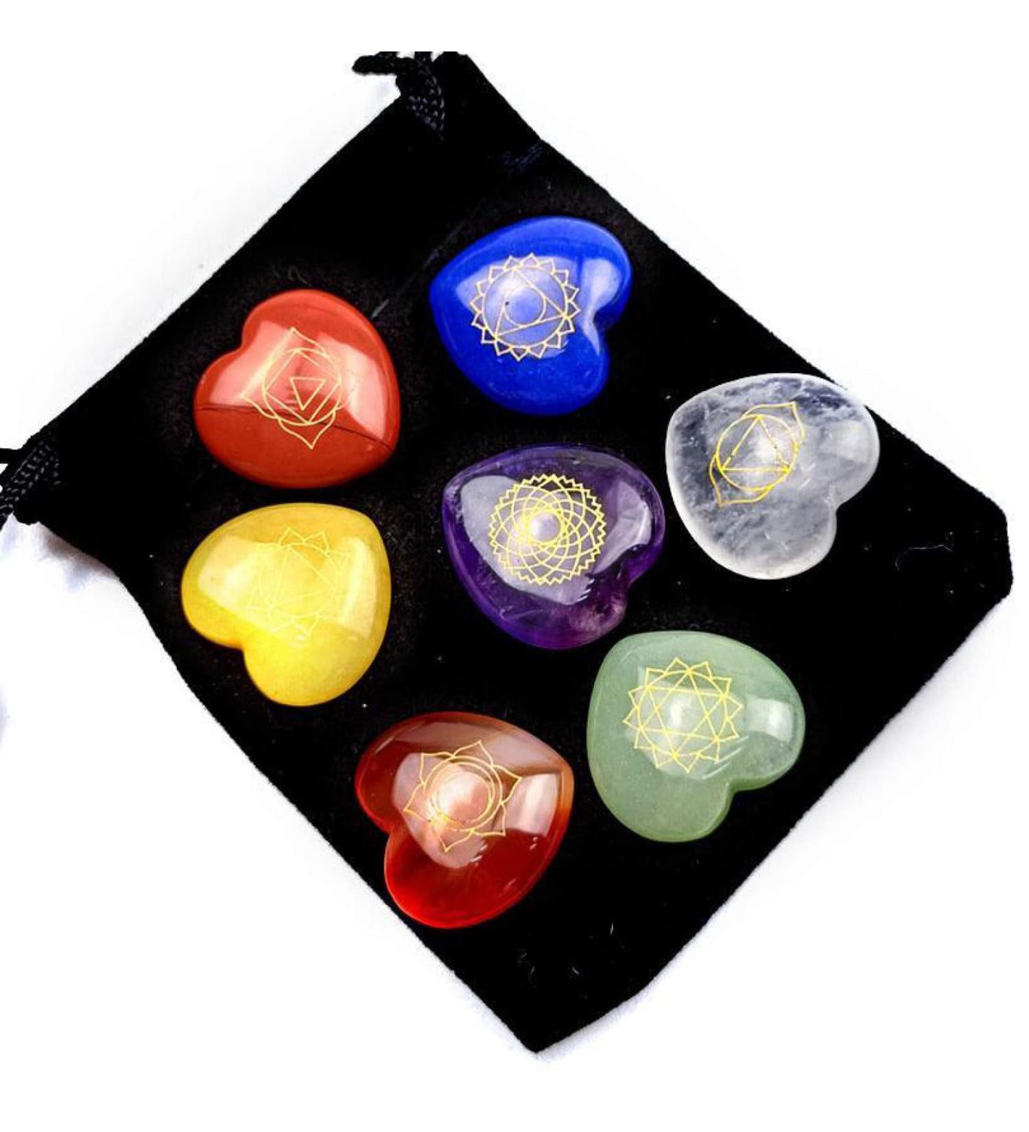 7pcs Crystals and Stones Set Crystal Set Box Natural Stone Gemstone Quartz Ornament Home Craft Mother's Day Present (Color : Q Size : 1 SET) 1 SET Q - Buy Online on GoSupps.com