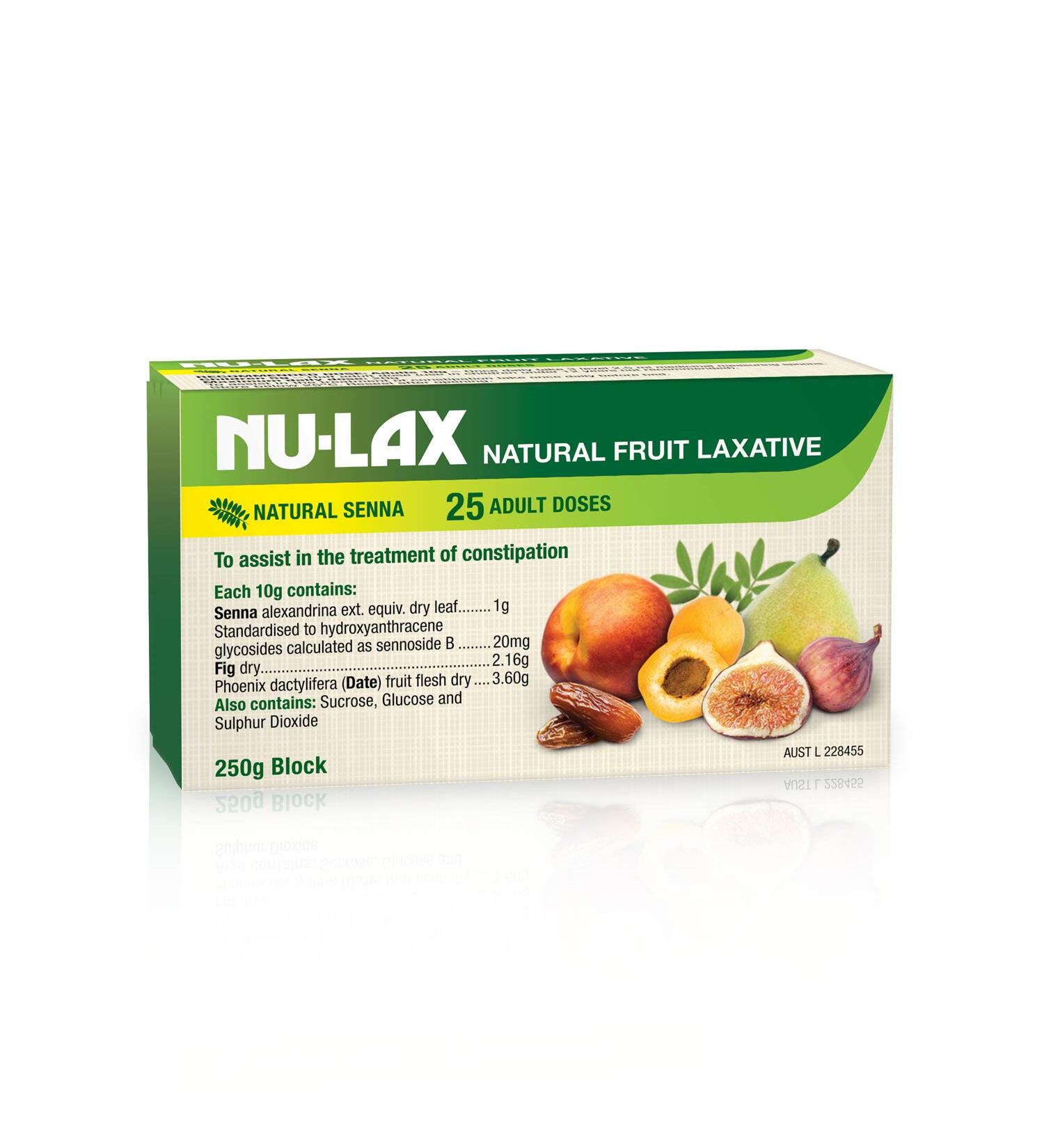 Nulax Fruit Laxative Block 250g - Pure Dried Fruits - Made in Australia - Buy Online on GoSupps.com