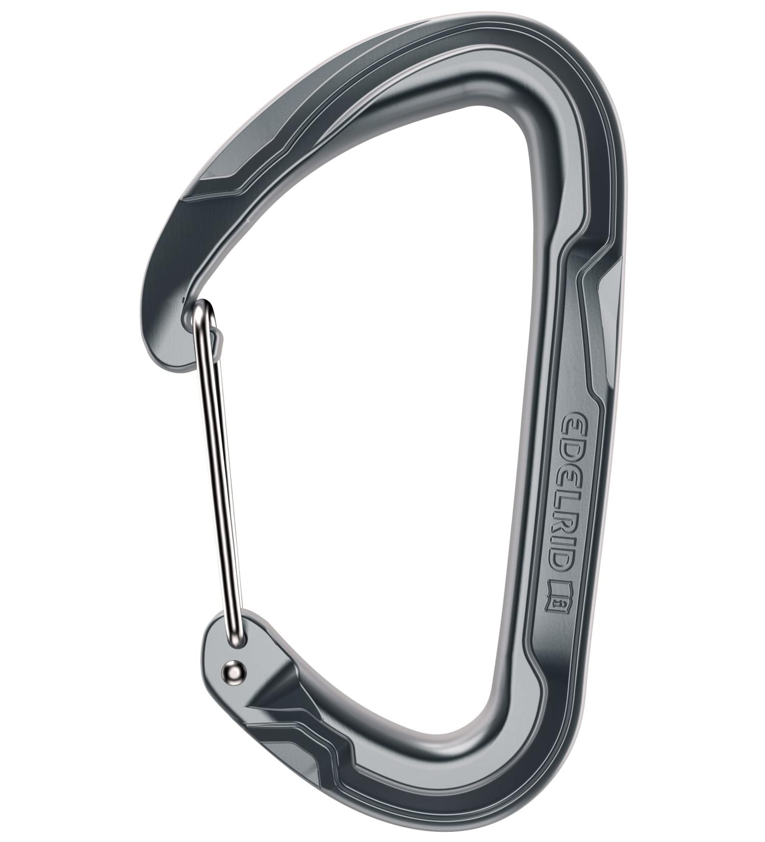 EDELRID Unisex Adult Pure Wire Iii Carabiner Standard slate