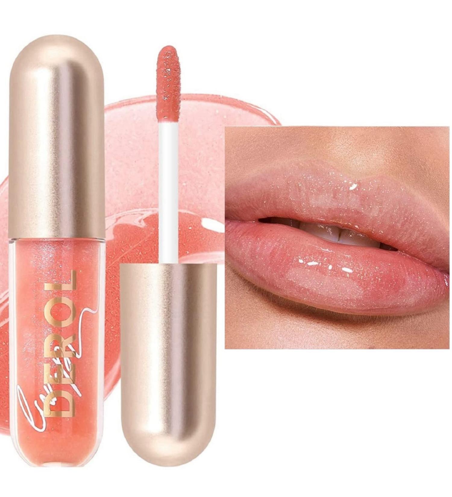Ginger Lip Plumper Tinted Lip Balm & Gloss: Long-Lasting Waterproof Lip Stain for Sexy Plump Lips (#01) - Buy Online on GoSupps.com