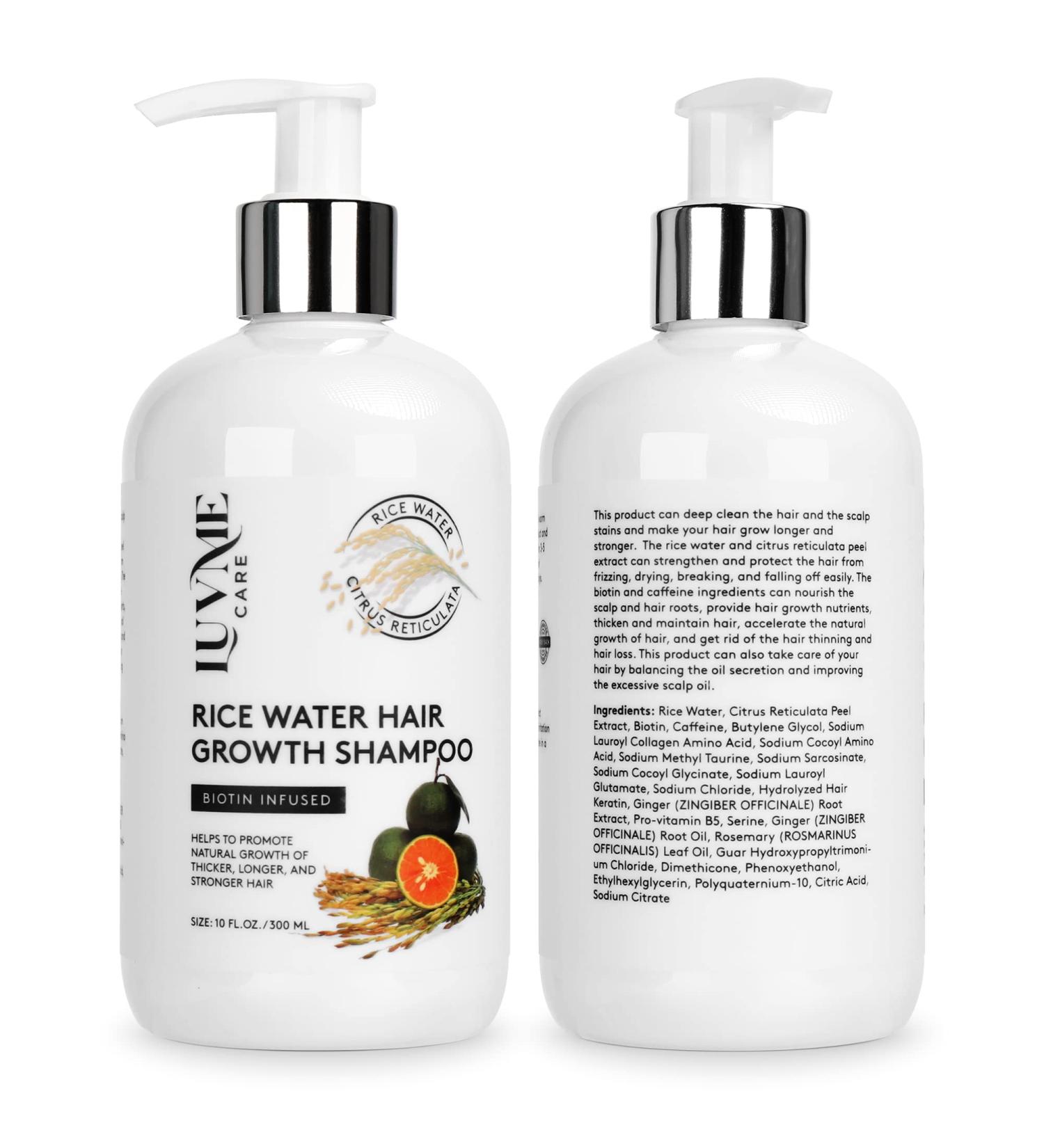 Luv Me Care Rice Water Shampoo Duo for Natural Hair Growth - 2 Pack - Buy Online on GoSupps.com