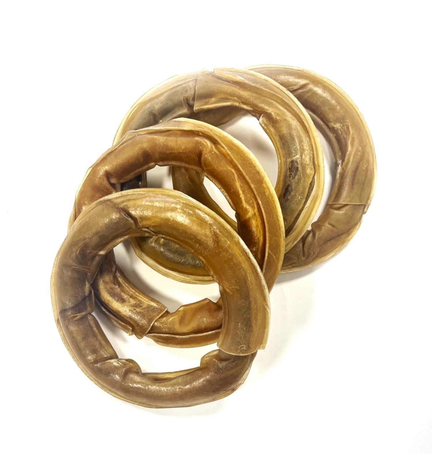 Rawhide Ring Large x 5 Natural Rawhide Dog Treats LOD3 - Buy Online on GoSupps.com
