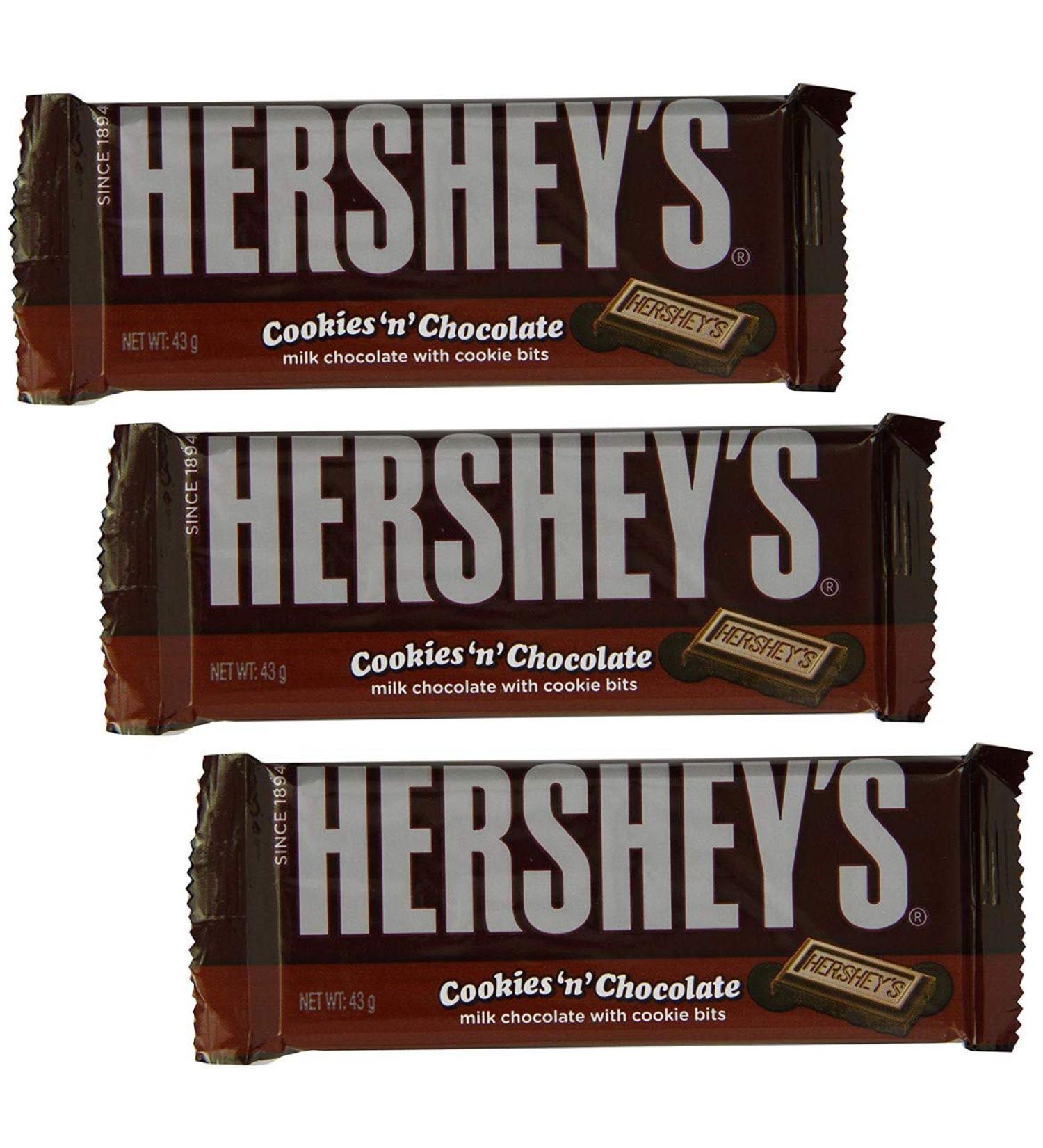 Hershey's Hershey's Cookies-n-Chocolate Pack of 36 chocolate bars 43g - Buy Online on GoSupps.com