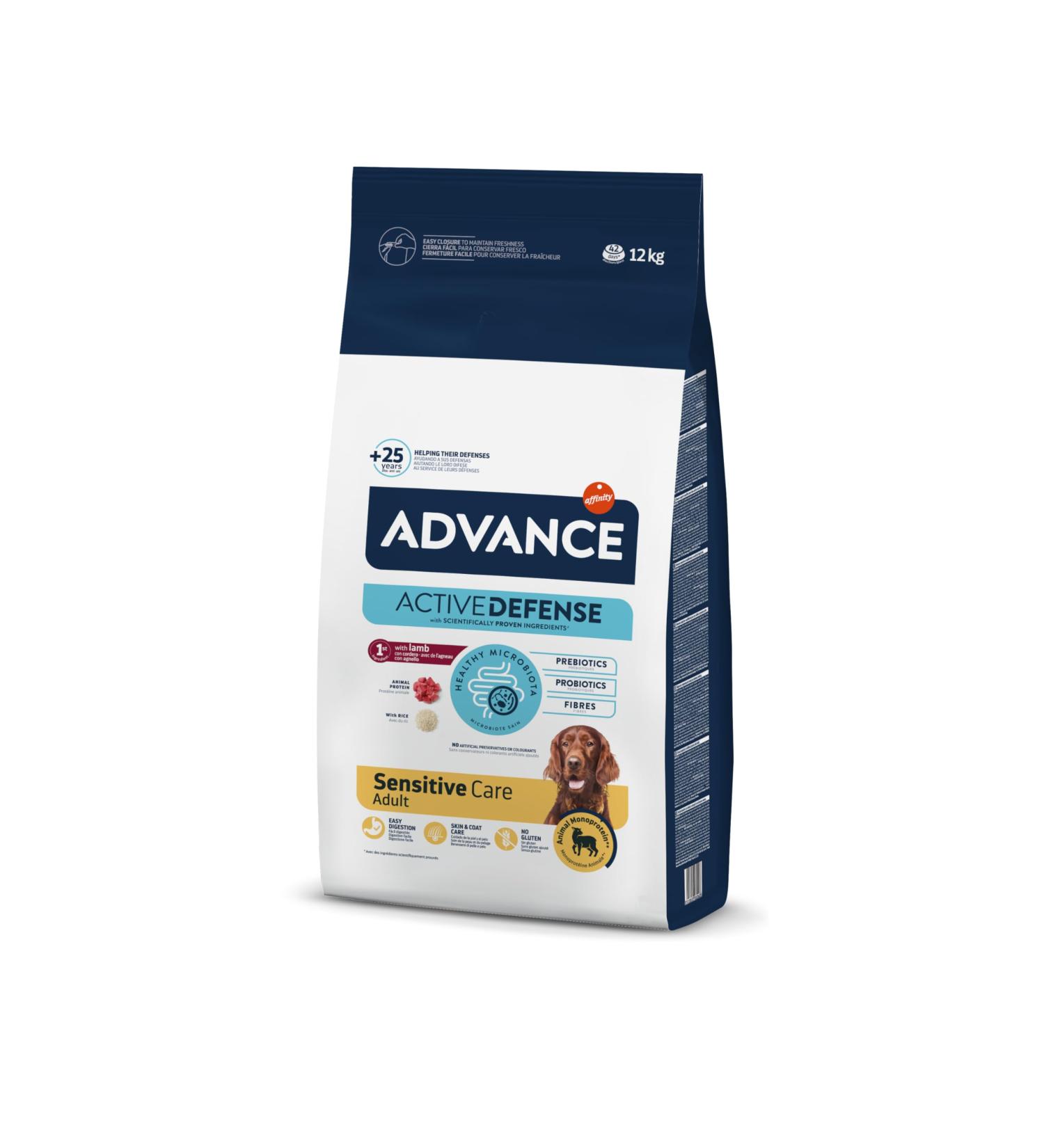Advance Medium Maxi Sensitive Lamb - Dry Food for Medium and Large Breed Dogs with Digestive Sensitivities with Lamb - 12kg - Buy Online on GoSupps.com
