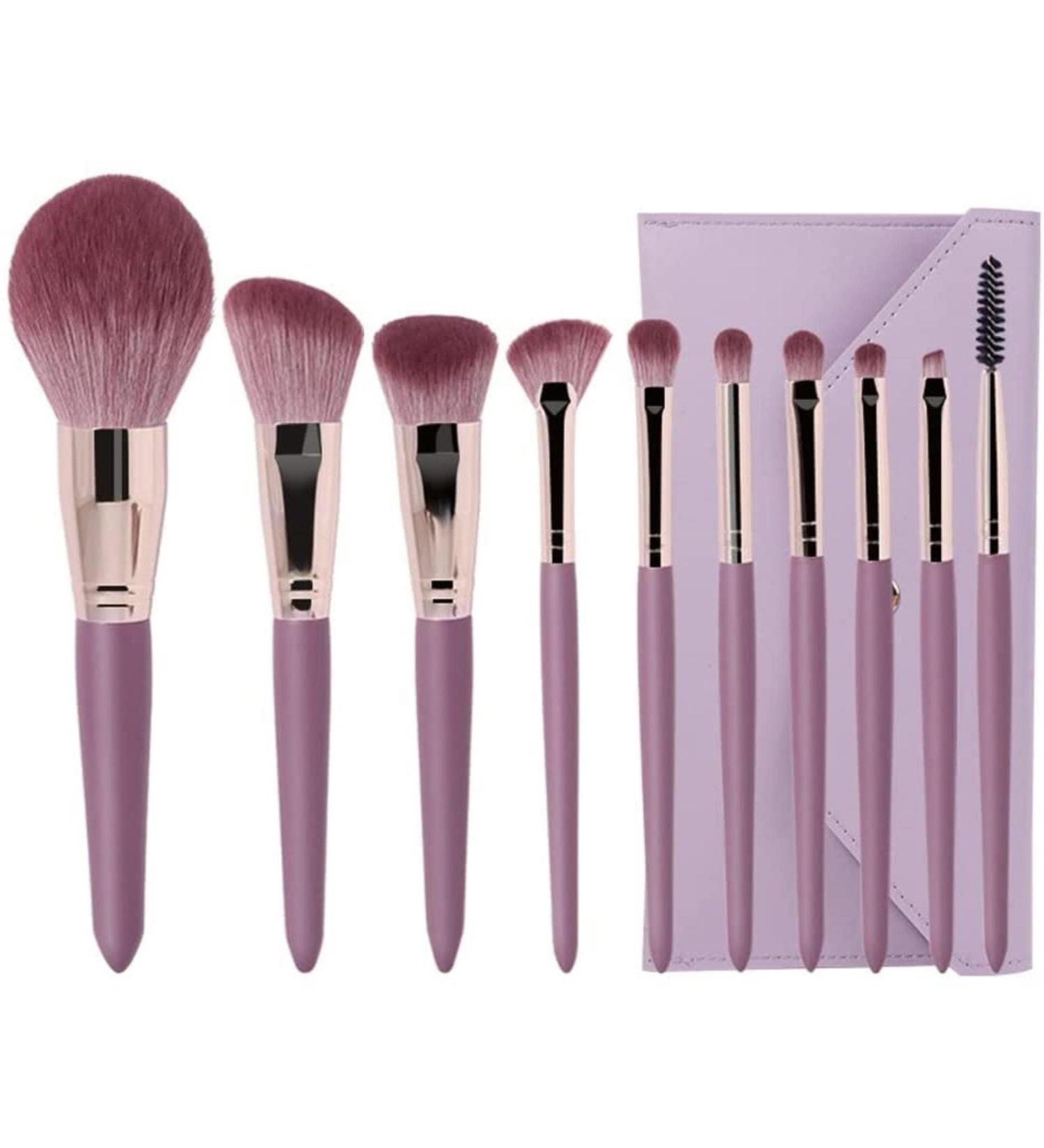 Buy Purple Makeup Brush Set - 10 Beauty Brushes for Flawless Makeup Application | International Shipping Available - Buy Online on GoSupps.com