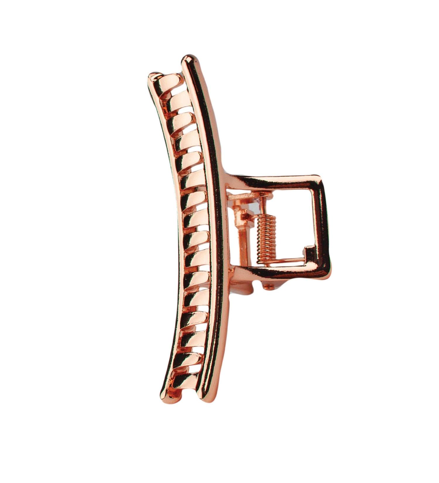 Kitsch Metal Claw Clip - Stylish Medium Hair Clip for Women - RoseGold - Buy Online on GoSupps.com