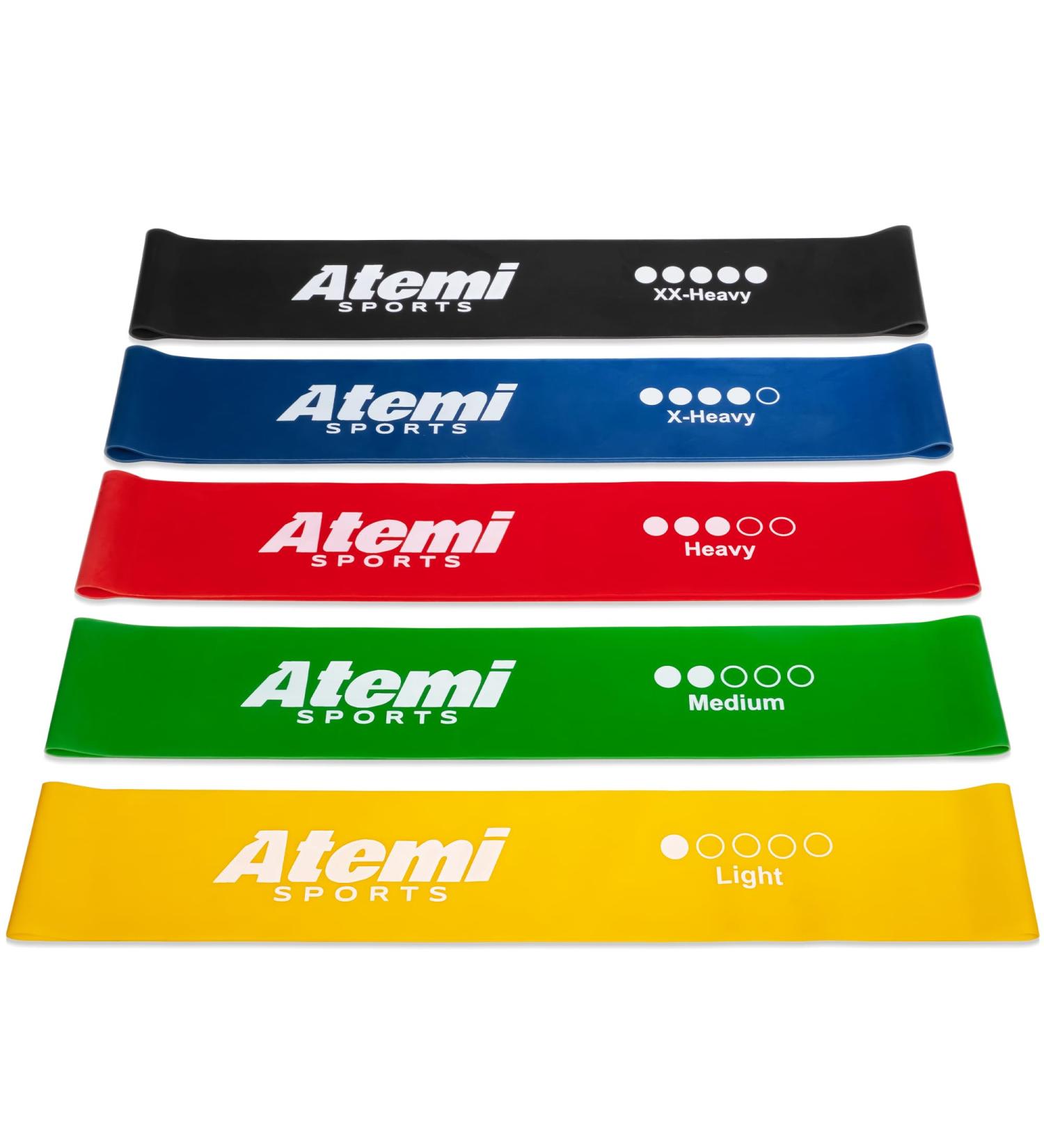 Resistance Bands Set of 5 | Exercise Bands for Glutes Hips & Legs | Ideal for Home Workouts | Resistance Band Set for Men & Women - Buy Online on GoSupps.com
