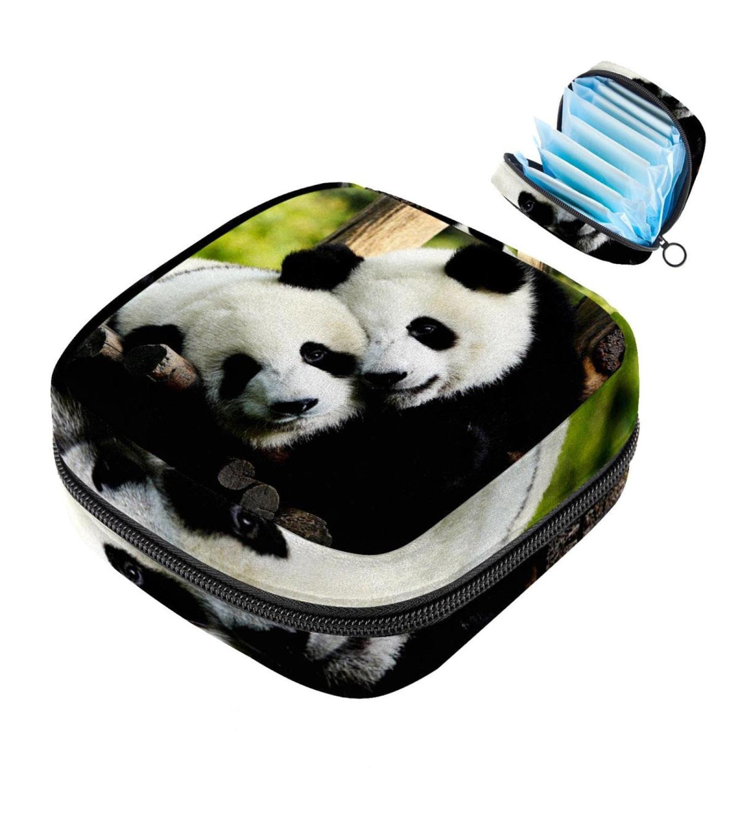 Shop Cute Panda Women's Binding Bags - Stylish Tampon Storage & Zip Pockets | Multi-Functional Menstrual Bags for Ladies - Buy Online on GoSupps.com
