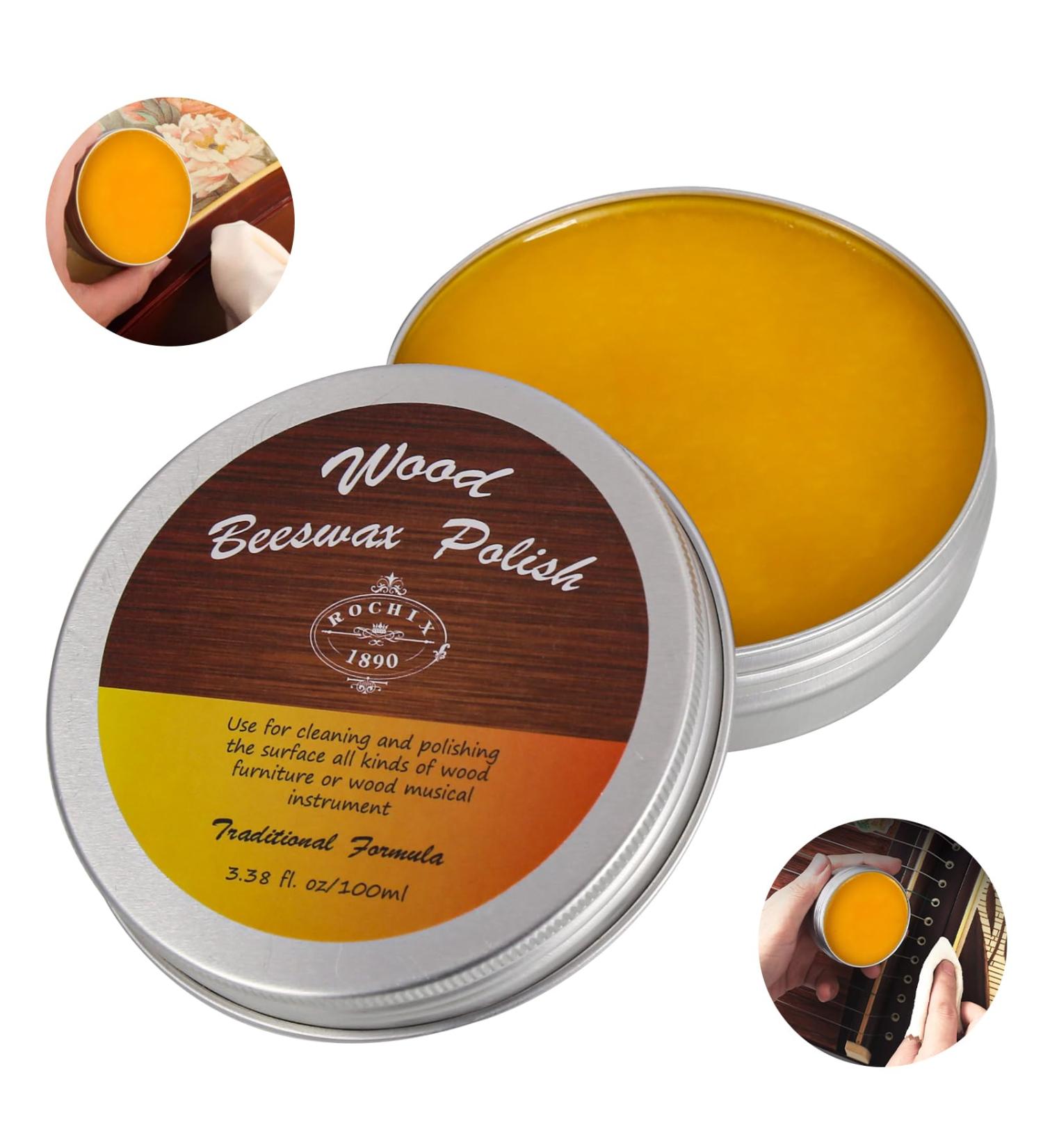 Wood Beeswax Furniture Polish - Natural Protection & Care for Furniture Floors & More | 3.38 fl.oz (100ml) | Eco-Friendly & Effective - Buy Online on GoSupps.com