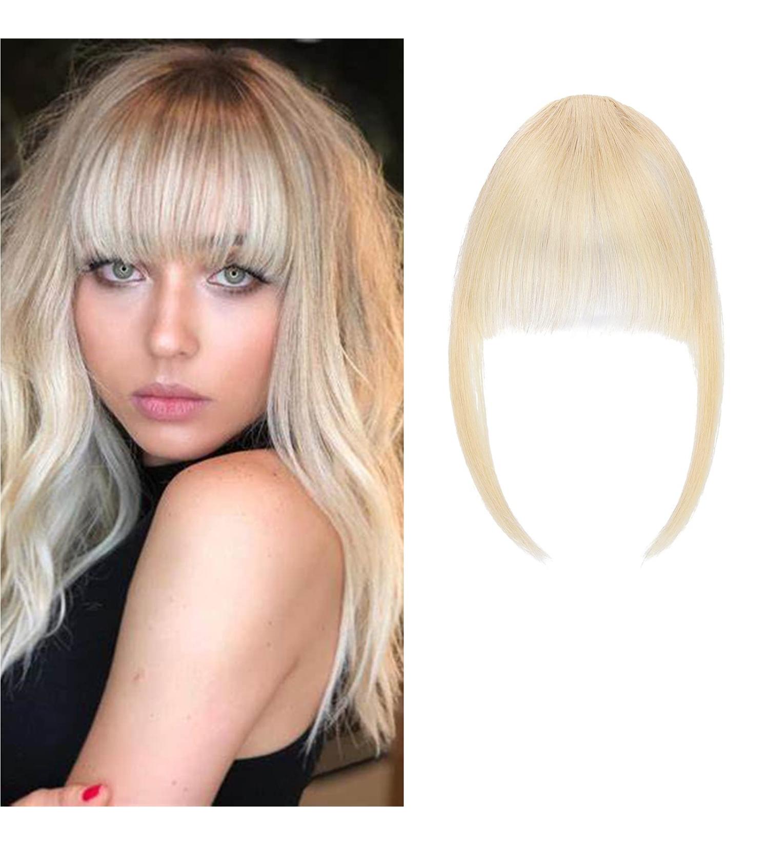 Buy SEGO Pony Haardiate Real Hay Clip - 100% Human Hair Bangs Extension Platinum Blonde #60 | International Shipping - Buy Online on GoSupps.com