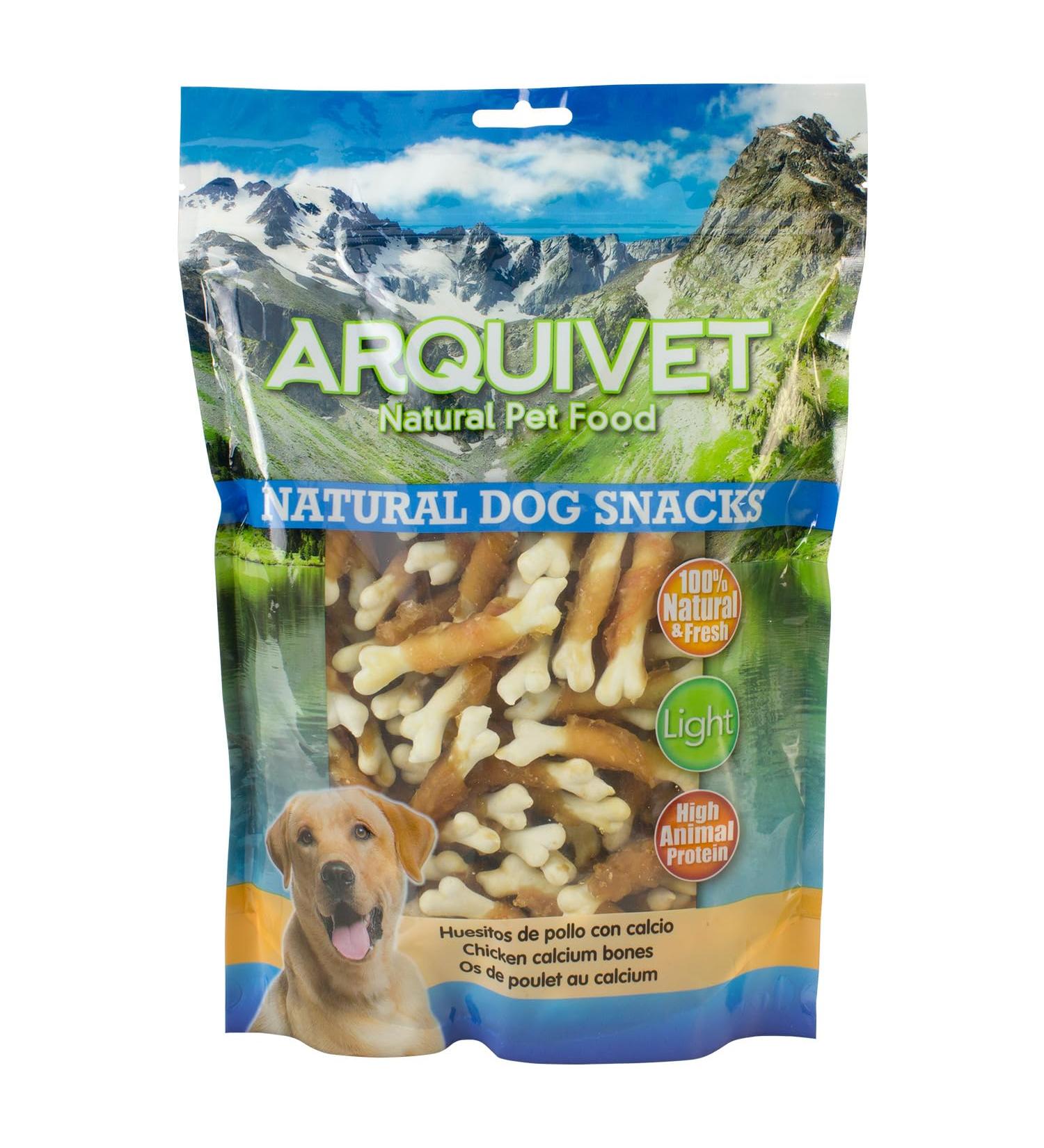 ARQUIVET Chicken Bones with Calcium 1 Kg - Natural Dog Snacks - Dog Snacks - 100% Natural - Dog Rewards - Buy Online on GoSupps.com