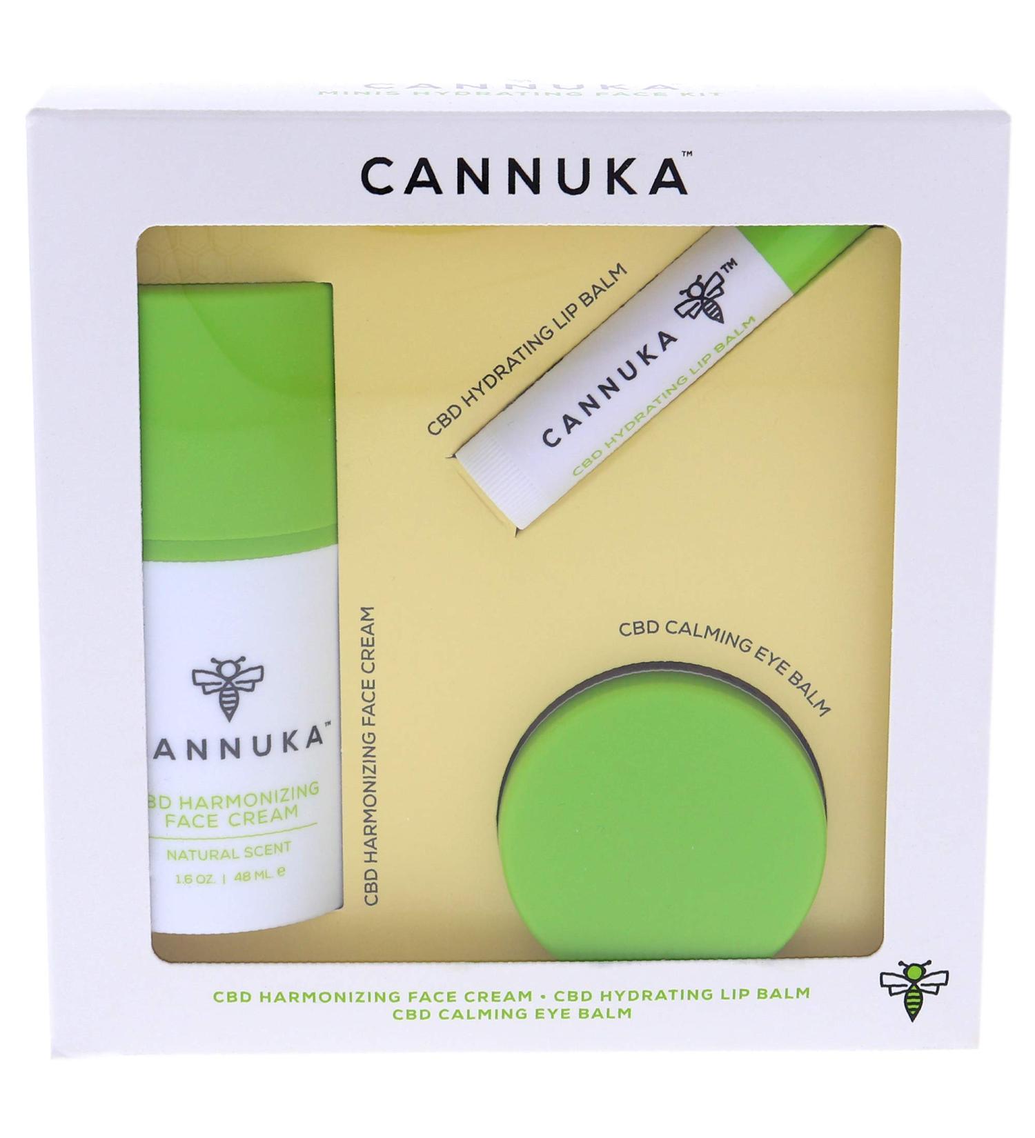 Cannuka Hydrating Face Kit for Unisex 3 Pc Kit