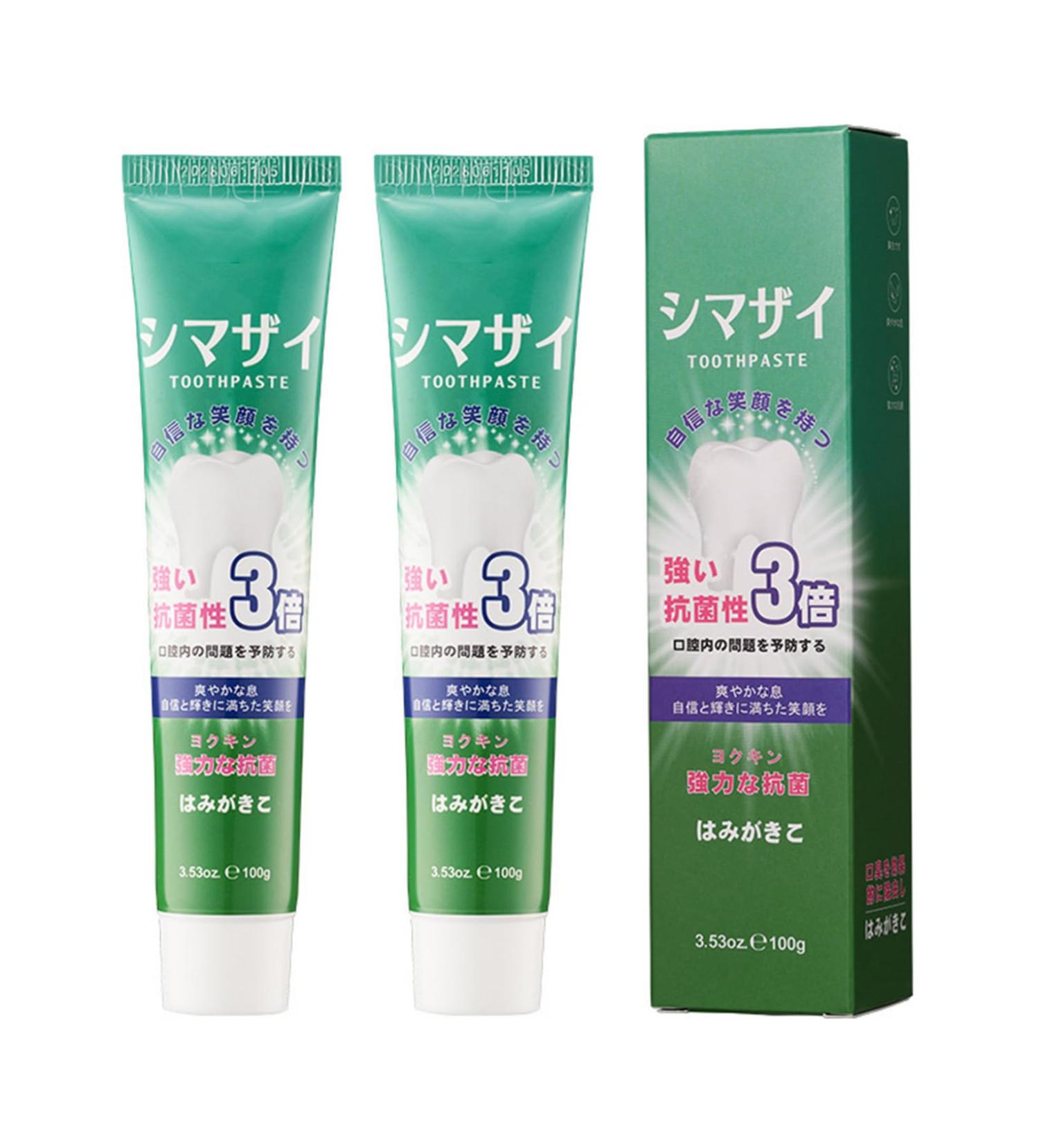 ACSUSS Toothpaste Twin Pack - Fresh Mint Flavor Enamel Strengthening and Deep Cleaning Formula Green One Size One Size Green