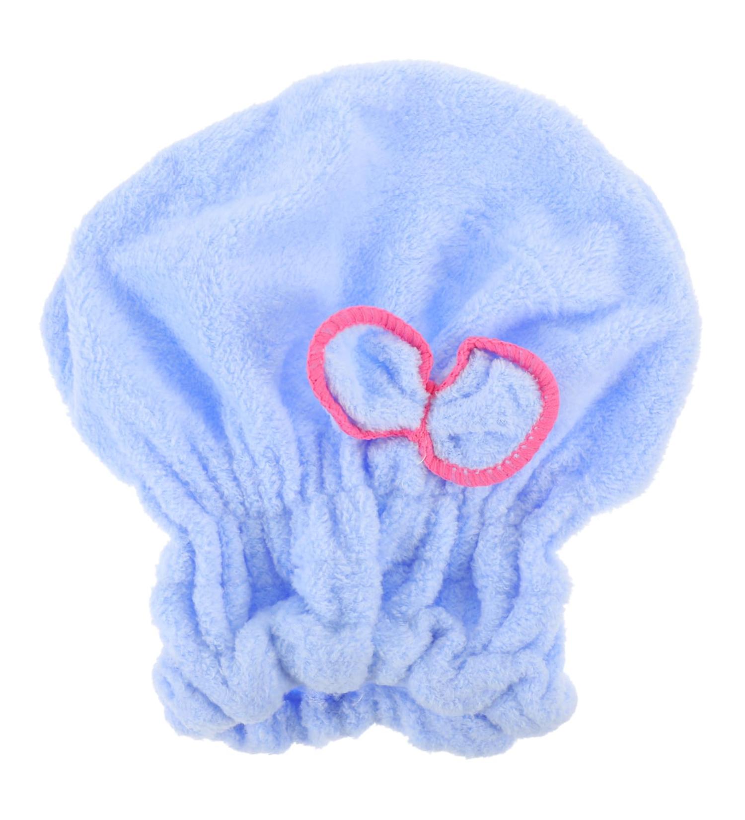 MAGICLULU Microfiber Hair Drying Cap Make up Accessories Makeup Accessories Hijab Shower Caps Plopping Cap Curly Hair Shower Cap Elastic Shower Fast Drying Cap Take a Bath Headband Hat Blue 22.00X19.00X0.80CM - Buy Online on GoSupps.com