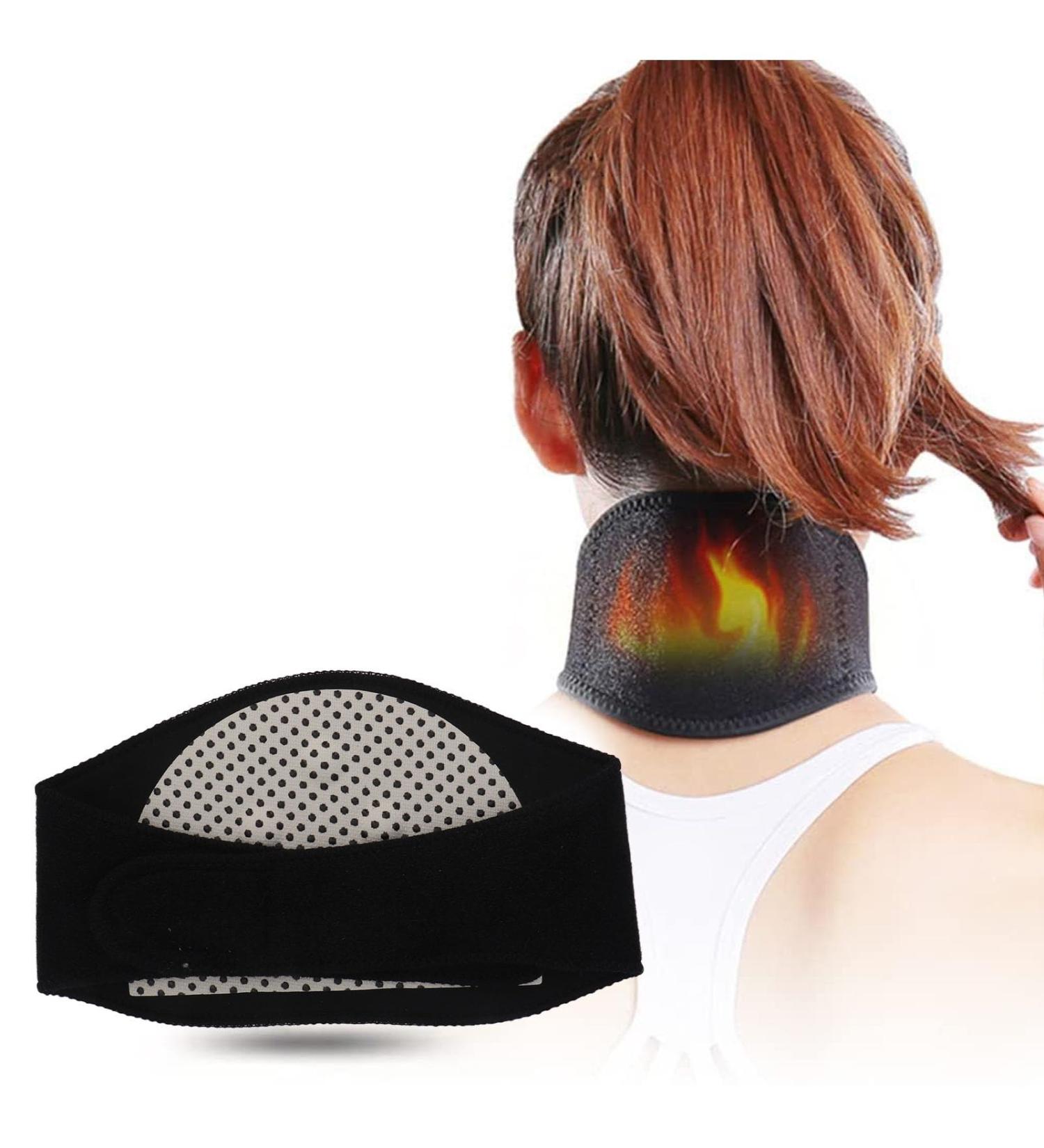 Magnetic Neck Heating Pillow - Promote Blood Circulation & Relieve Pain | Electrical Thermal Neck Support for Office Travel & Home - Buy Online on GoSupps.com