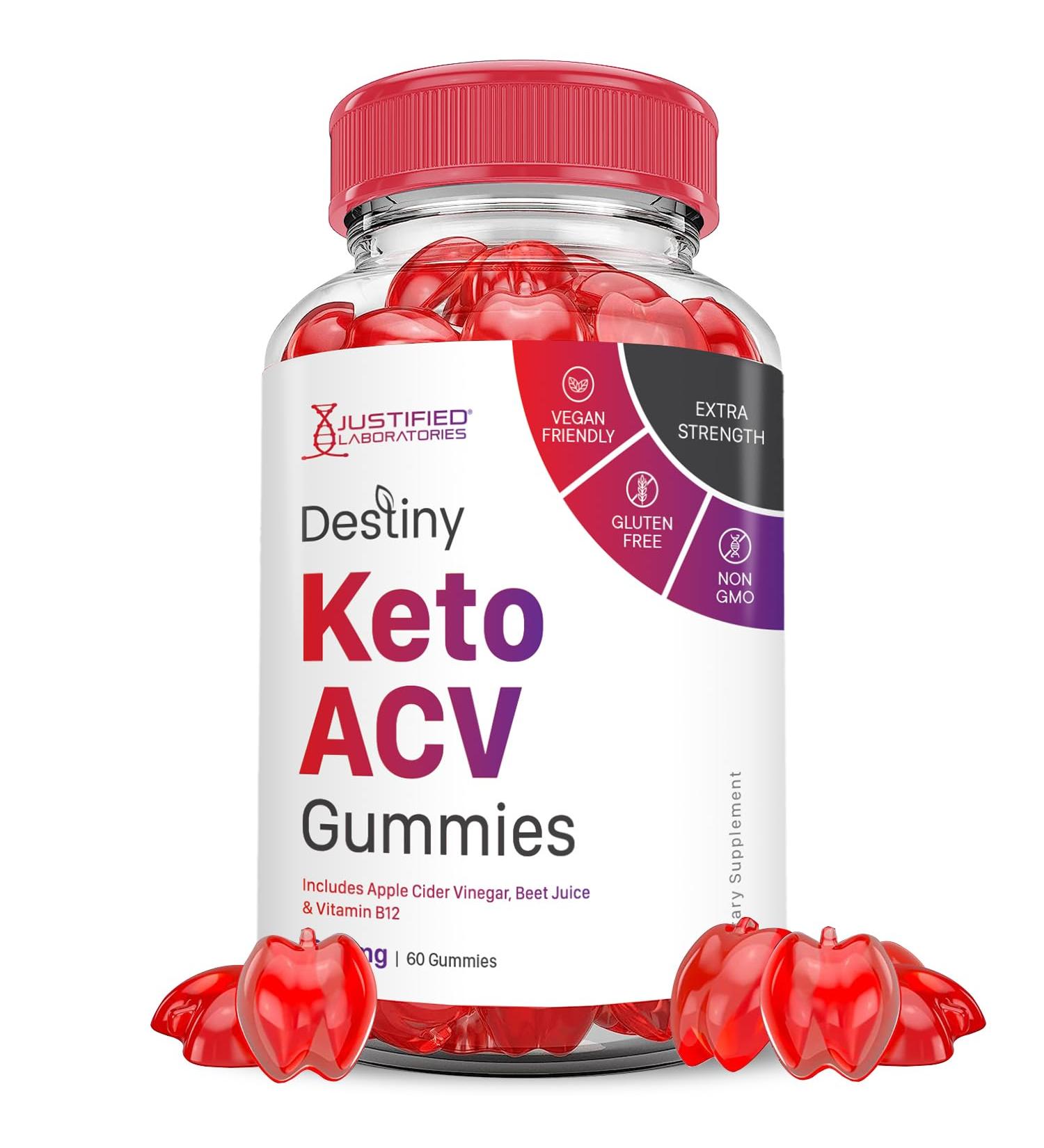 Buy Destiny Keto ACV Gummies - Advanced 1000MG Formula with Pomegranate & Beet Juice | Vegan Non-GMO 60 Count - International Shipping Available - Buy Online on GoSupps.com