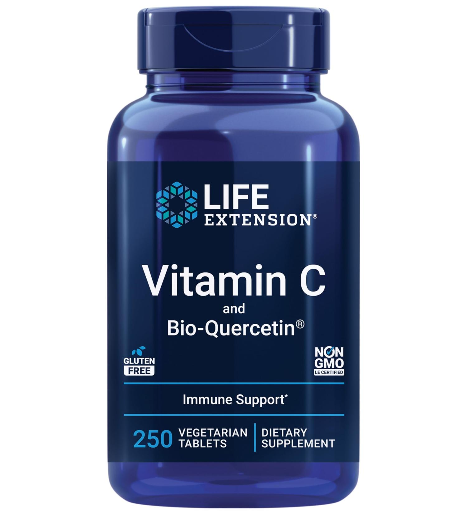 Life Extension Super Omega-3 Fish Oil Sesame & Olive Extract with Vitamin C & Bio-Quercetin Phytosome - 240 Softgels & 250 Tablets - Buy Online on GoSupps.com