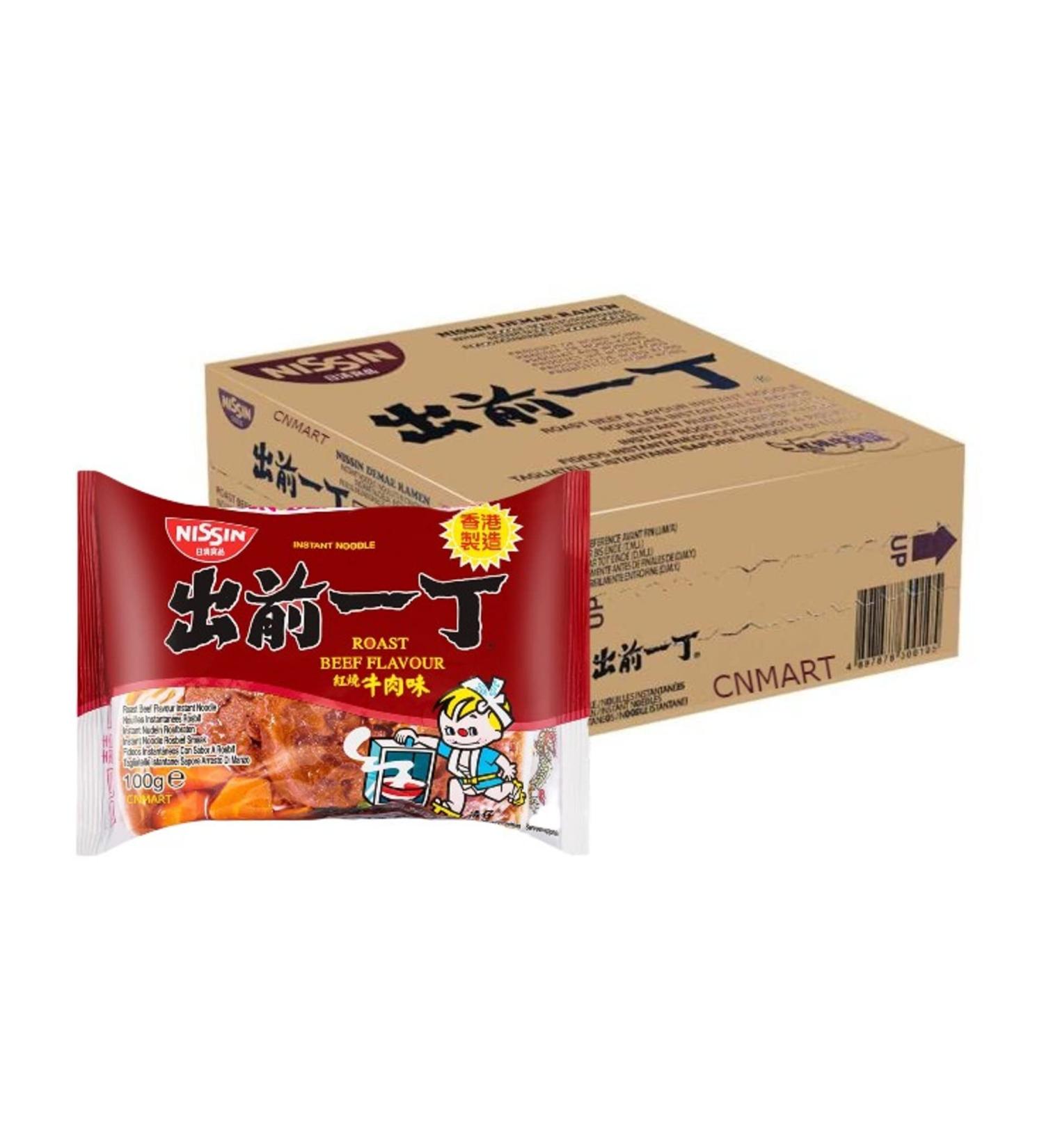 Nissin Roast Beef Flavour Demae Ramen Instant Noodle 100g (Pack of 30) by CNMART - Buy Online on GoSupps.com
