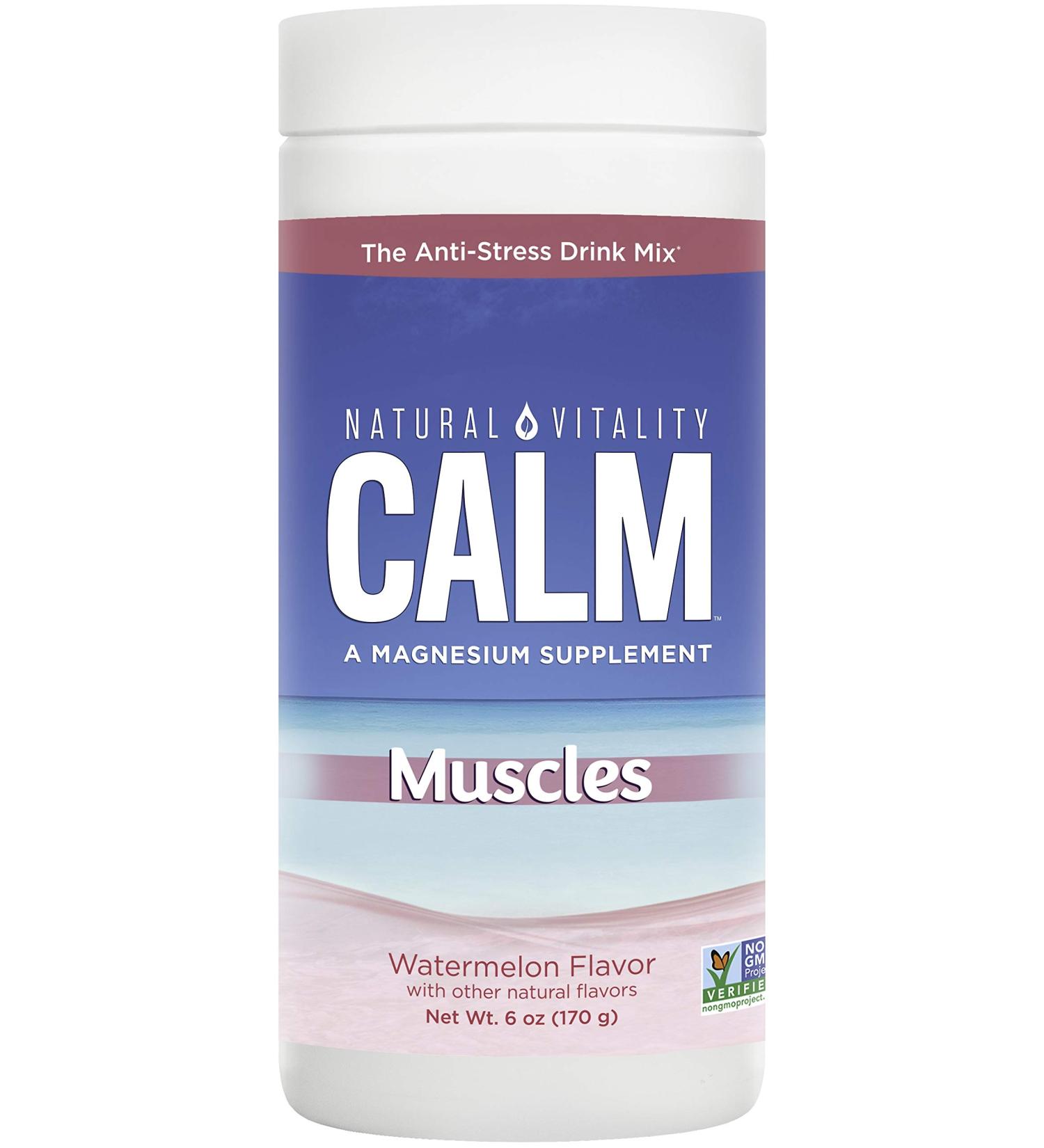 Natural Vitality Calm Muscles Watermelon Flavor 6 oz | Relaxation & Muscle Support - Buy Online on GoSupps.com