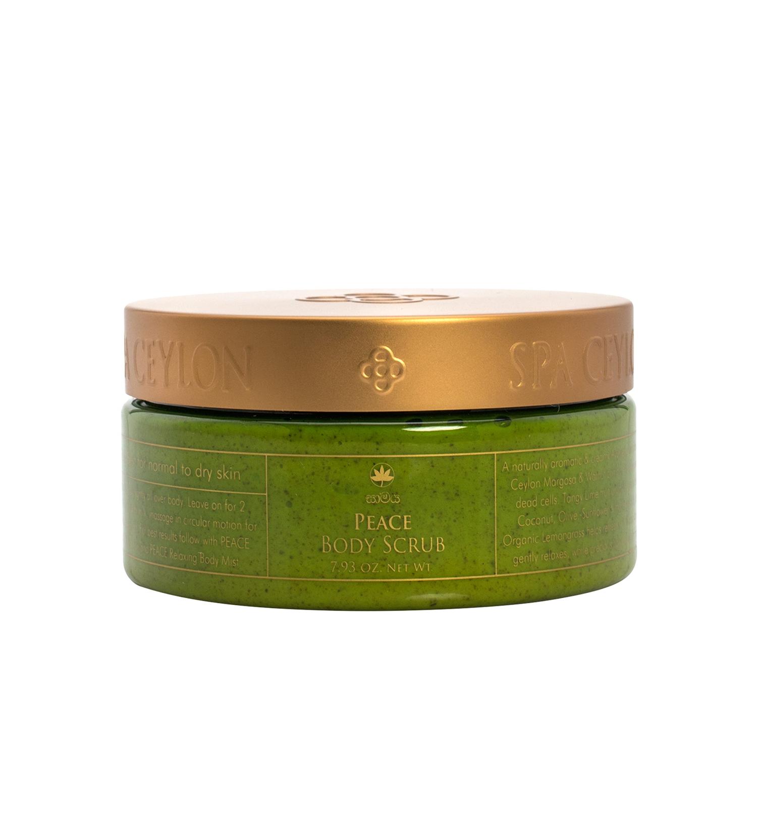 SPA CEYLON Peace Body Scrub - Exfoliating & Nourishing Natural Scrub for Glowing Skin | International Shipping Available - Buy Online on GoSupps.com