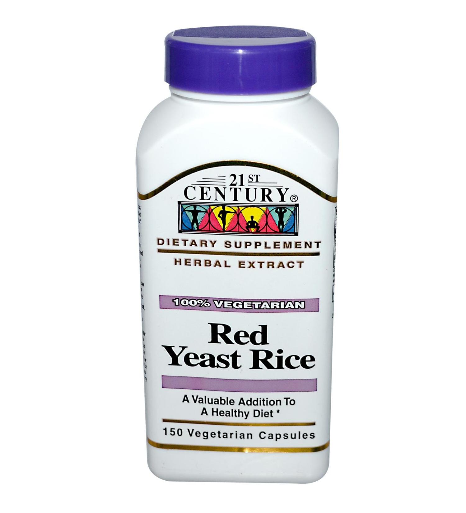 21st Century Red Yeast Rice 150 Vegetarian Capsules