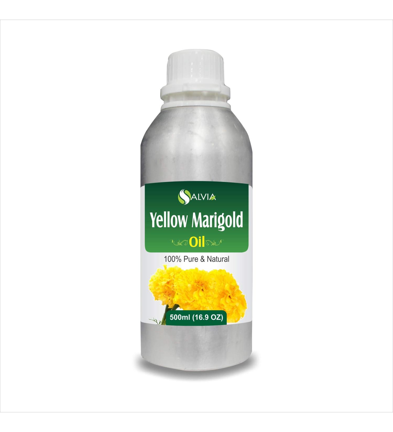Buy Yellow Marigold Essential Oil 500ml - Pure Natural Therapeutic Aromatherapy - Uncut & Undiluted - Buy Online on GoSupps.com