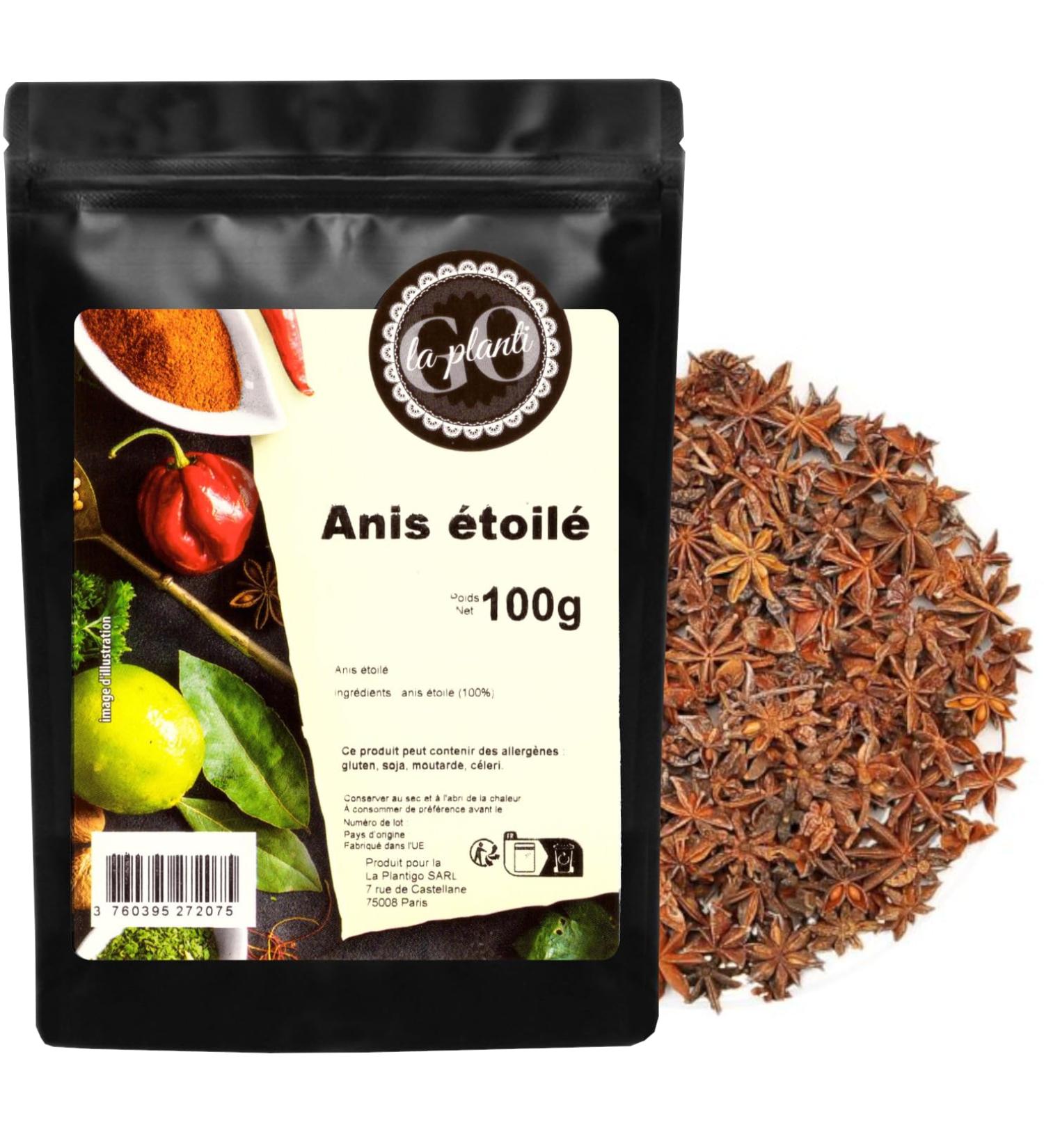  LA PLANTIGO Star anise 100g - LA PLANTIGO - Buy Online on GoSupps.com