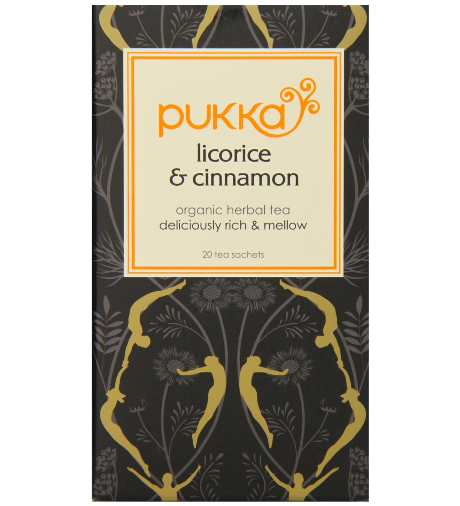 Pukka Pukka Liquorice & Cinnamon Tea 20 Per Pack - 2 Pack