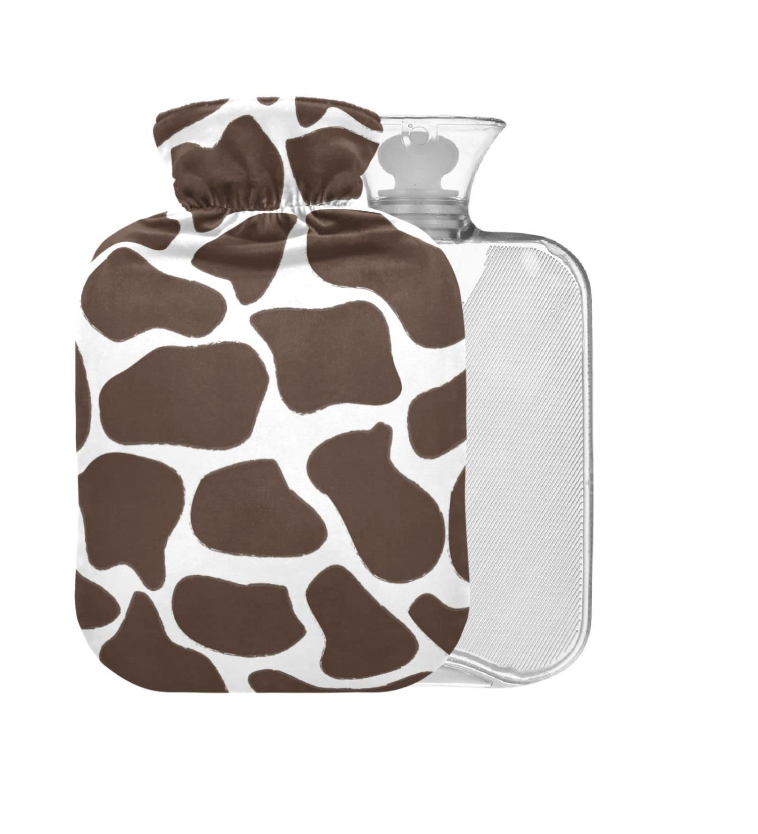 Hot Water Bottle with Giraffe Cover - 2L BPA Free for Pain Relief & Cold Therapy - Buy Online on GoSupps.com