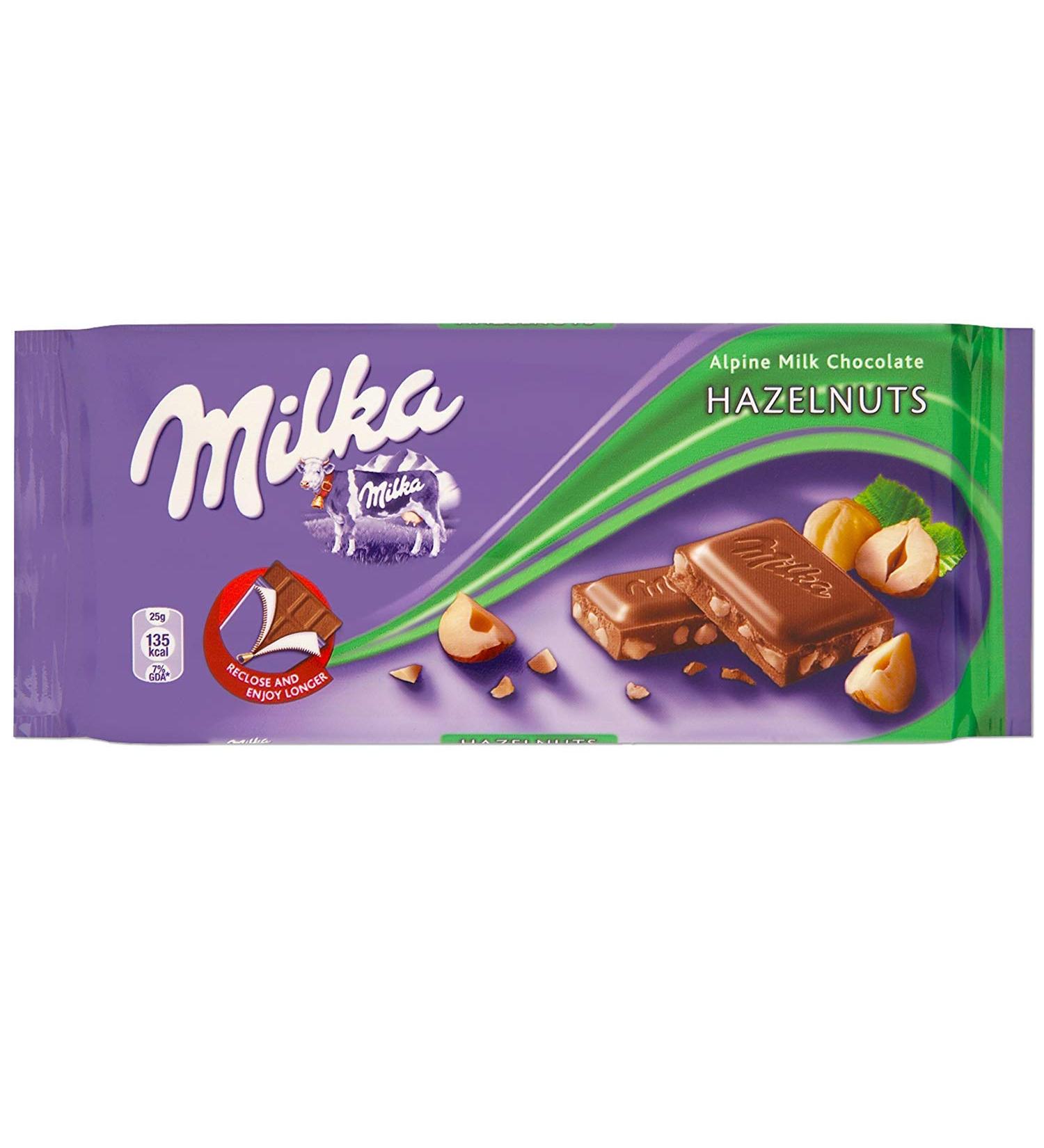 Milka Hazelnut 100g (box of 20)