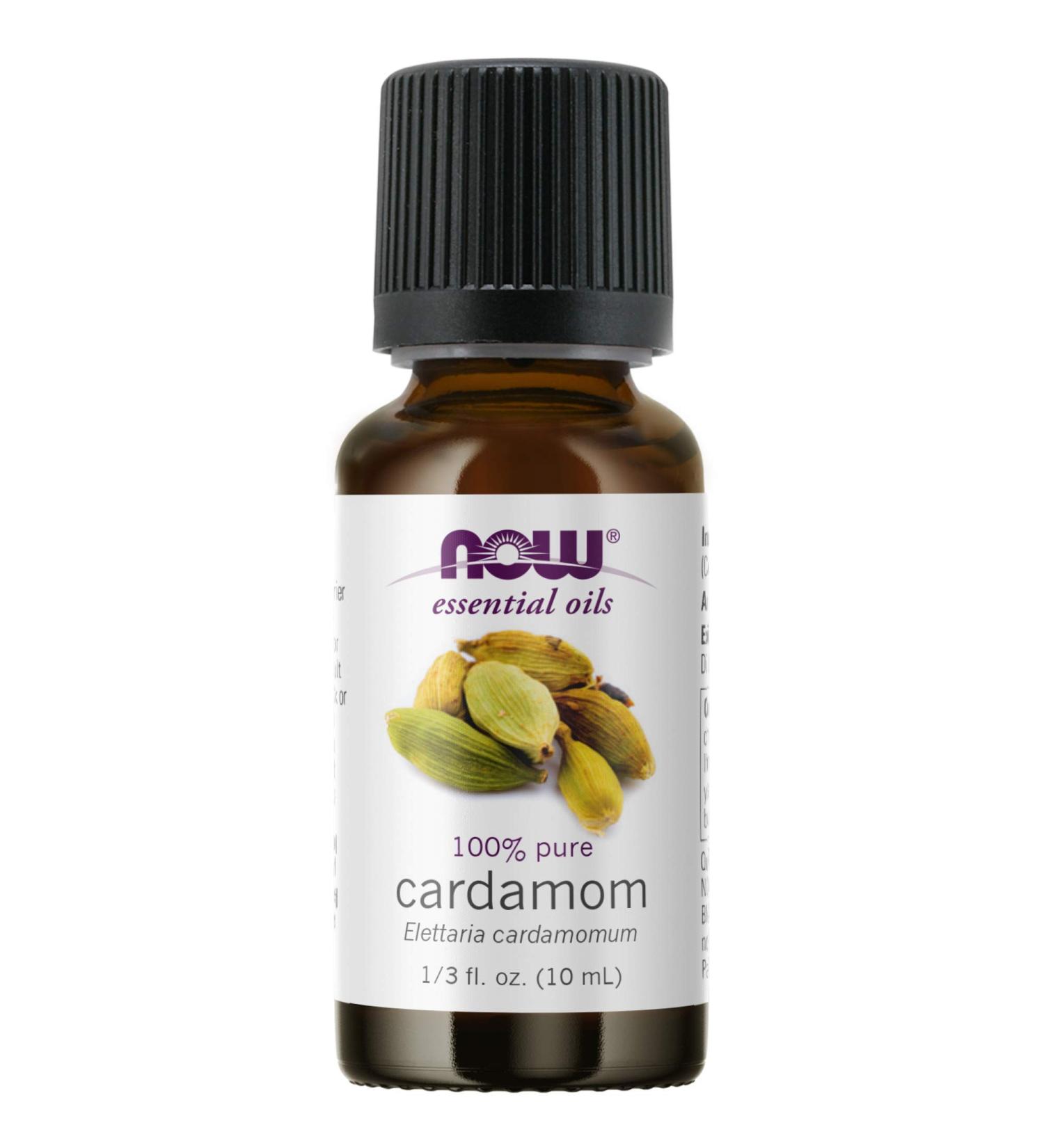 Now Foods 100% Pure Cardamom Essential Oil 10 ml - Aromatherapy & Wellness - Buy Online on GoSupps.com
