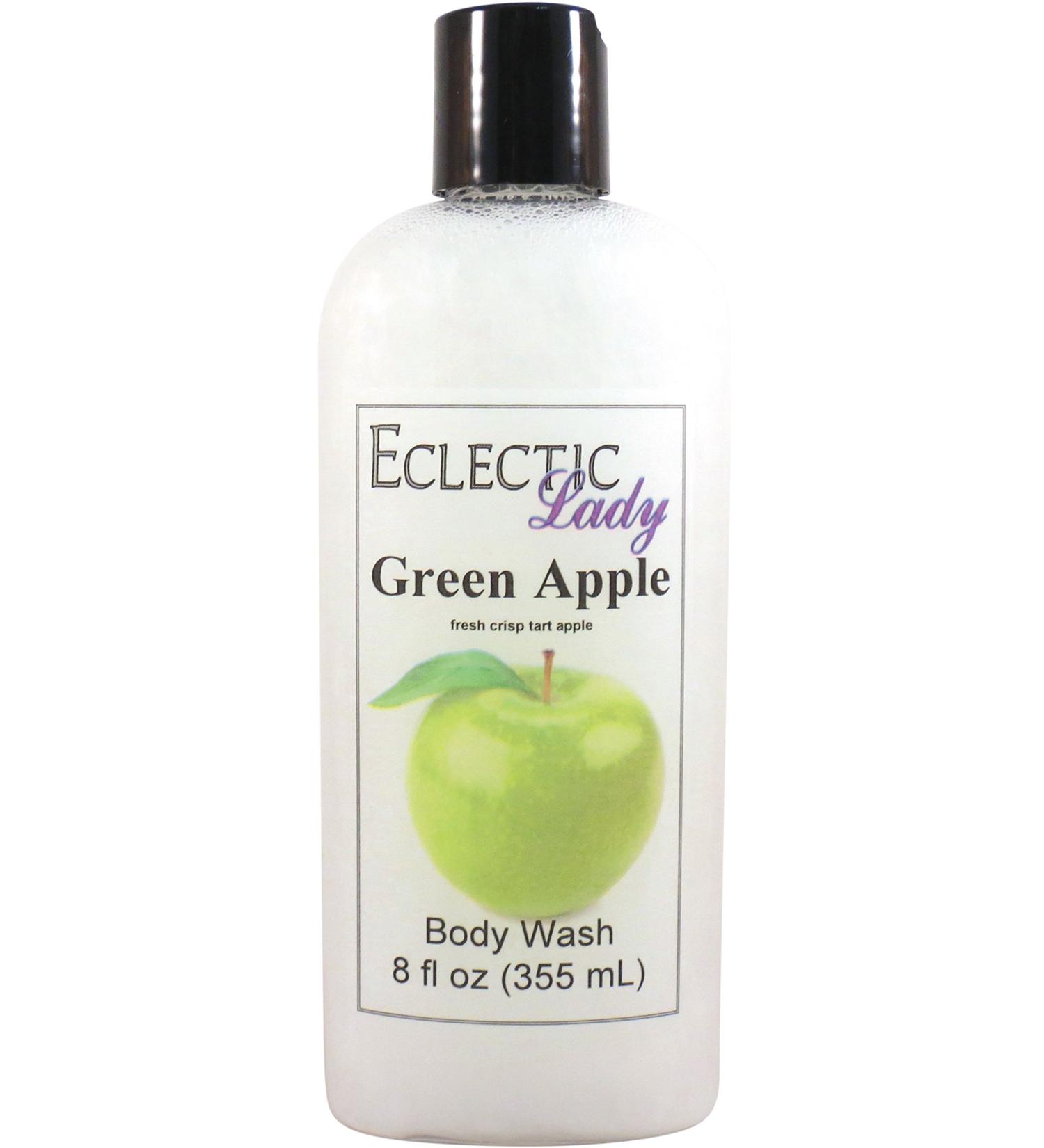 Eclectic Lady Liquid Pearl Body Wash - Green Apple Scent 3-in-1 Use For Bubble Bath Hand Soap & Body Wash Phthalate-Free Green Apple Fragrance Handcrafted in USA (8 oz) 8 Fl Oz (Pack of 1) - Buy Online on GoSupps.com