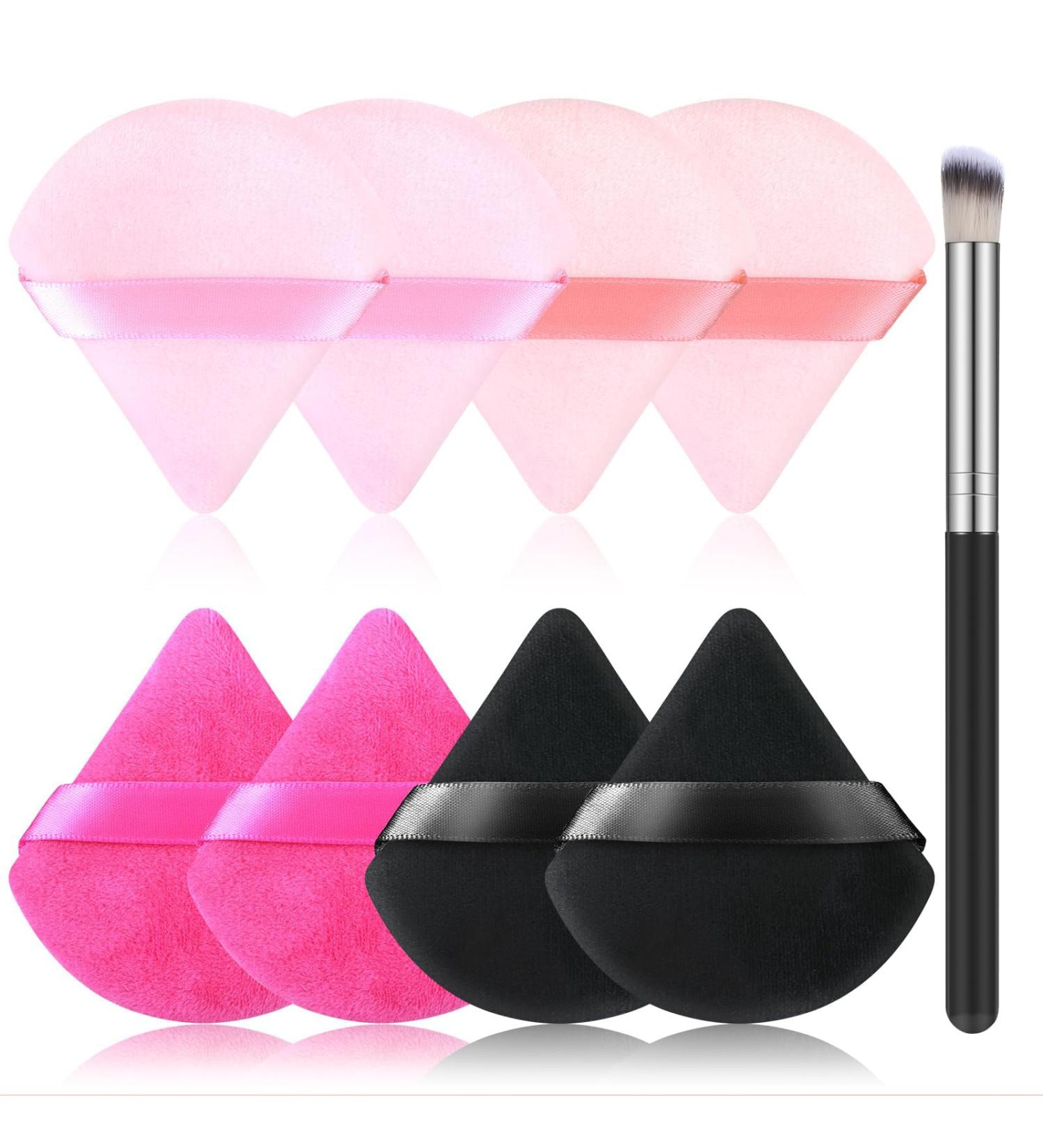 Hebterrka 8 Pieces Triangular Powder Puffs Face Makeup Setting Powder Puff Soft Makeup Powder Puff for Face Eyes Nose Body - Buy Online on GoSupps.com