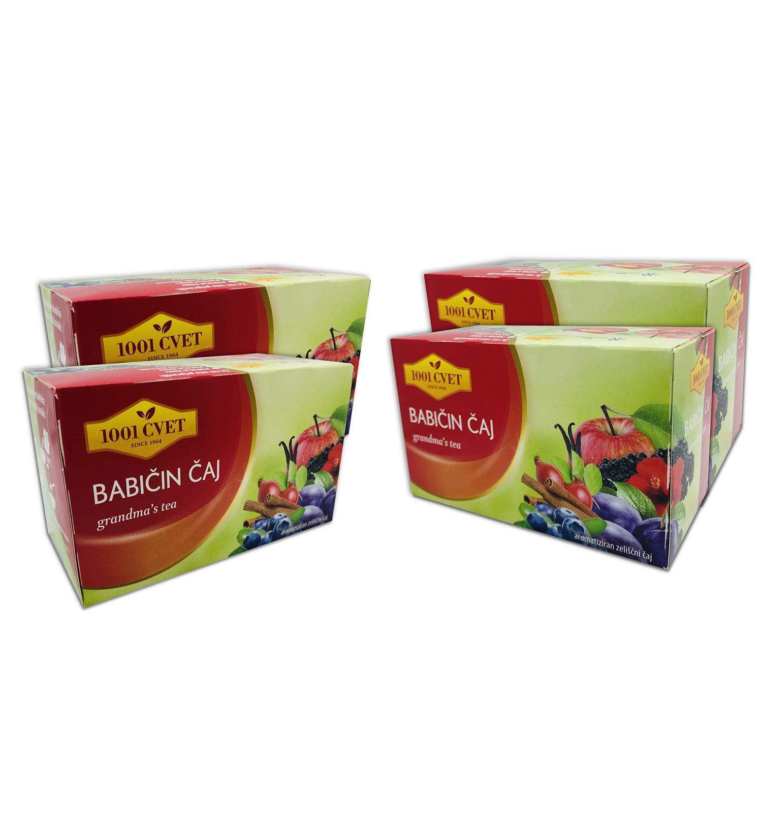  UPSY Alpine mountain fruit tea - Best herbal tea with plum and cinnamon flavor 4 packs of 20 bags (80 tea bags) (Grandma's tea bags - 80 bags)" - Buy Online on GoSupps.com