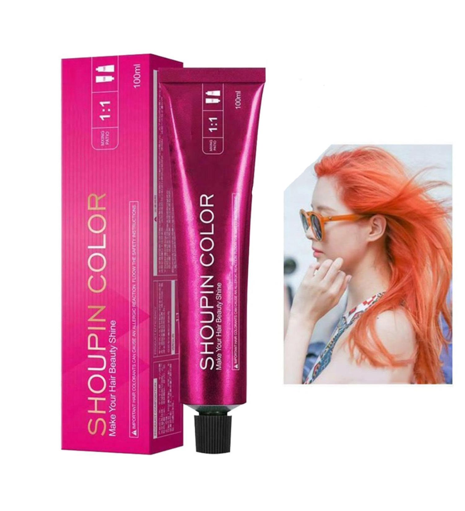 Hair Dye Wax 100ML Colour Hair Cream Natural Hairstyle Washable Hair Wax for Party Cosplay Halloween Christmas (Orange) - Buy Online on GoSupps.com