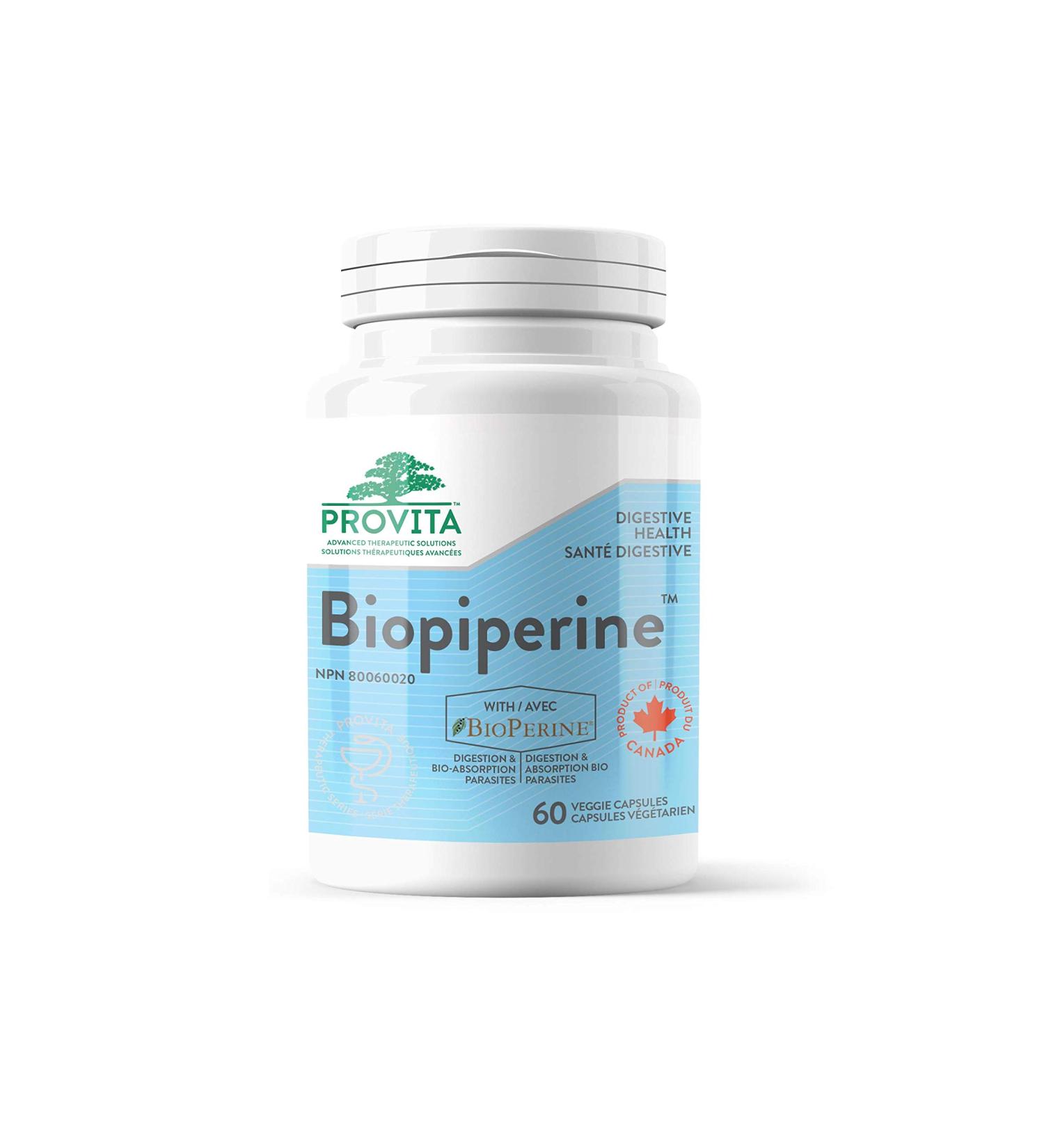 Biopiperine by Provita Nutrition (Canadian Made) 60 Capsules
