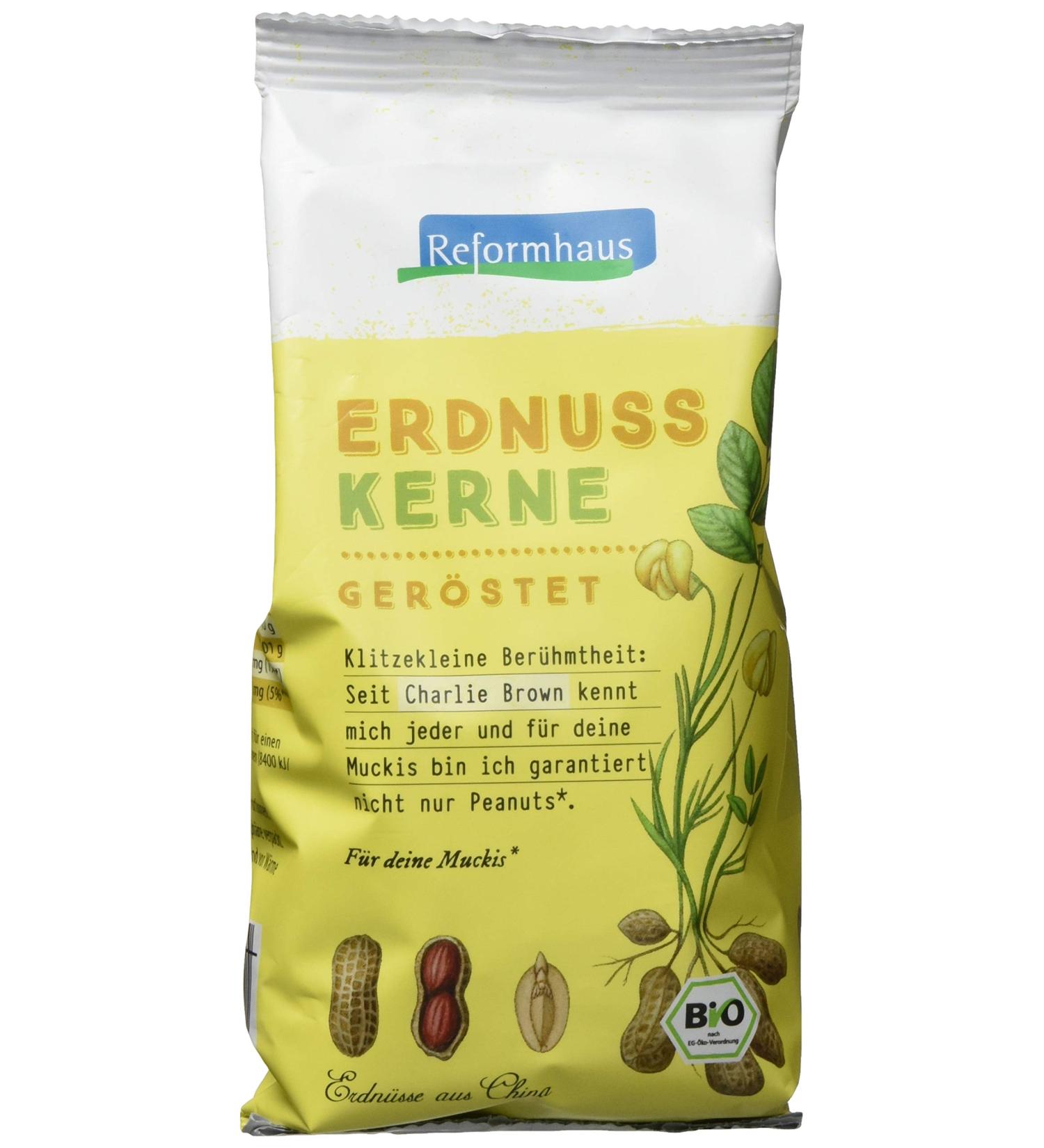 Reformhaus Roasted Organic Peanuts - Pack of 6 (6 x 200g) | Premium Quality International Shipping - Buy Online on GoSupps.com