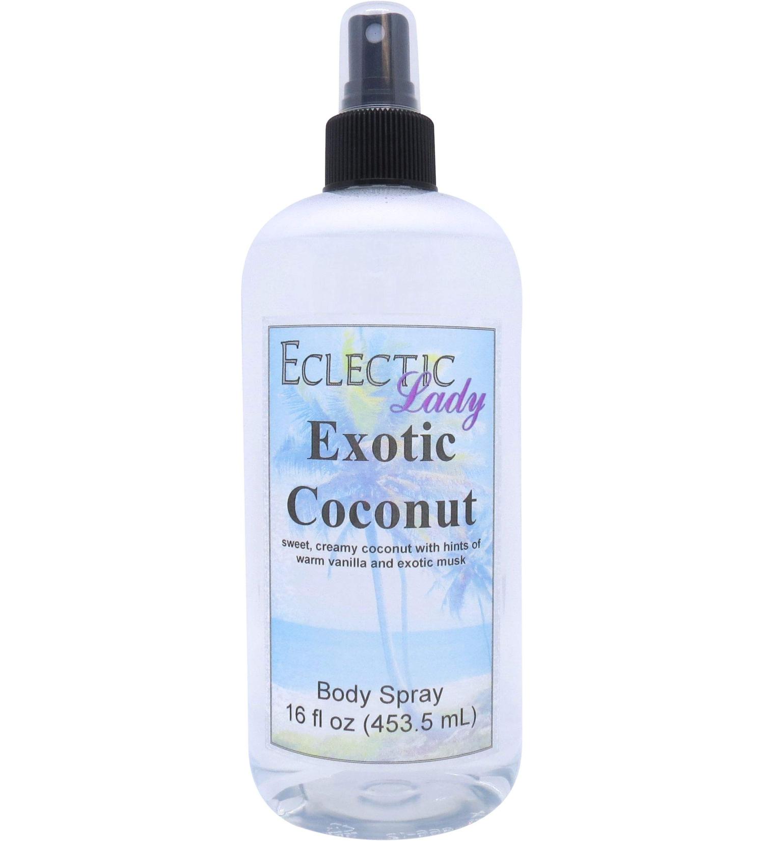 Exotic Coconut Body Spray 16 ounces Body Mist for Women with Clean Light & Gentle Fragrance Long Lasting Perfume with Comforting Scent for Men & Women Cologne with Soft Subtle Aroma For Daily 16 Fluid Ounces - Buy Online on GoSupps.com
