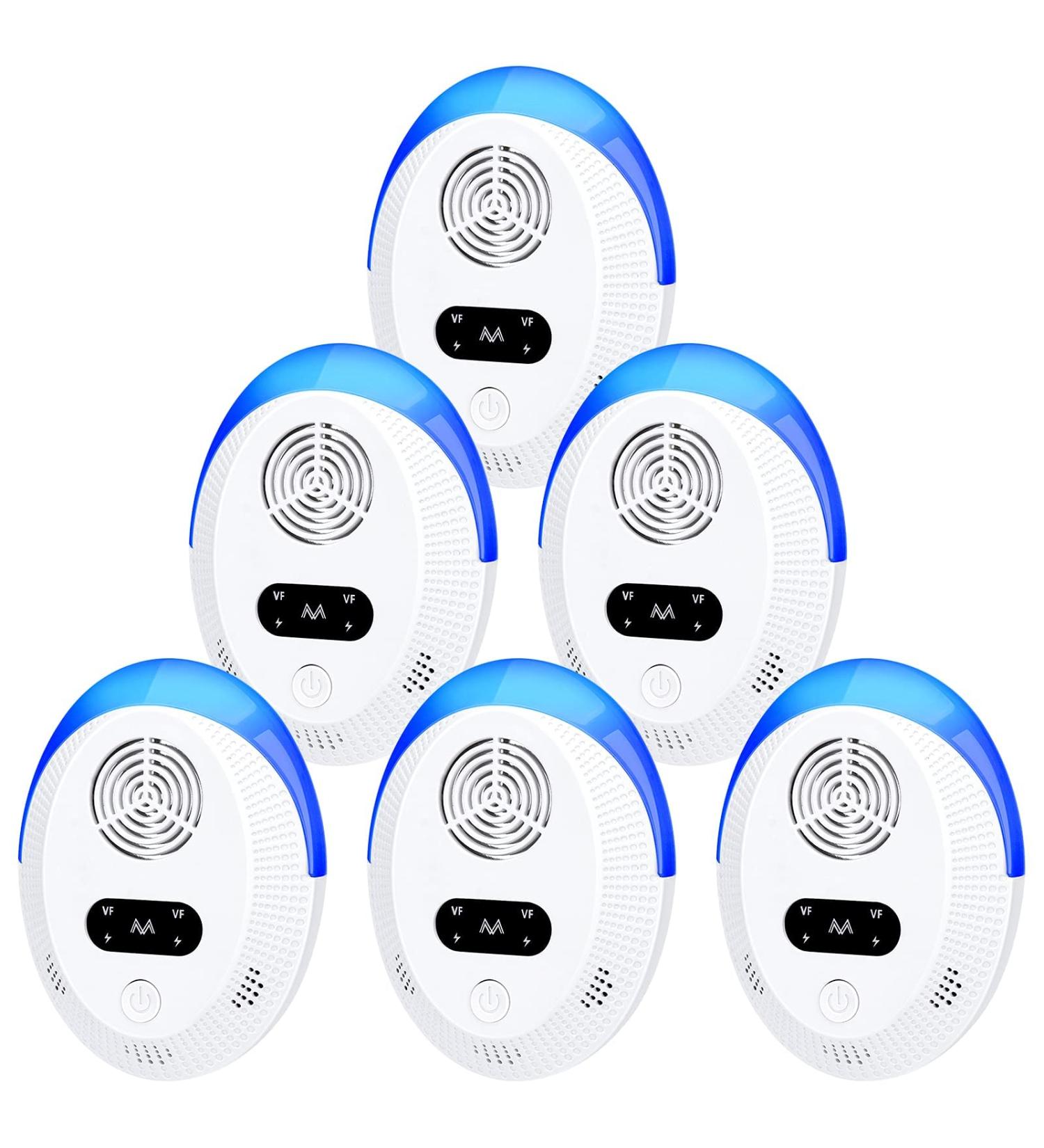 Bectine Ultrasonic Pest Repeller 6 Pack - Indoor Pest Control for Home, Kitchen, Office, Warehouse, Hotel - Buy Online on GoSupps.com