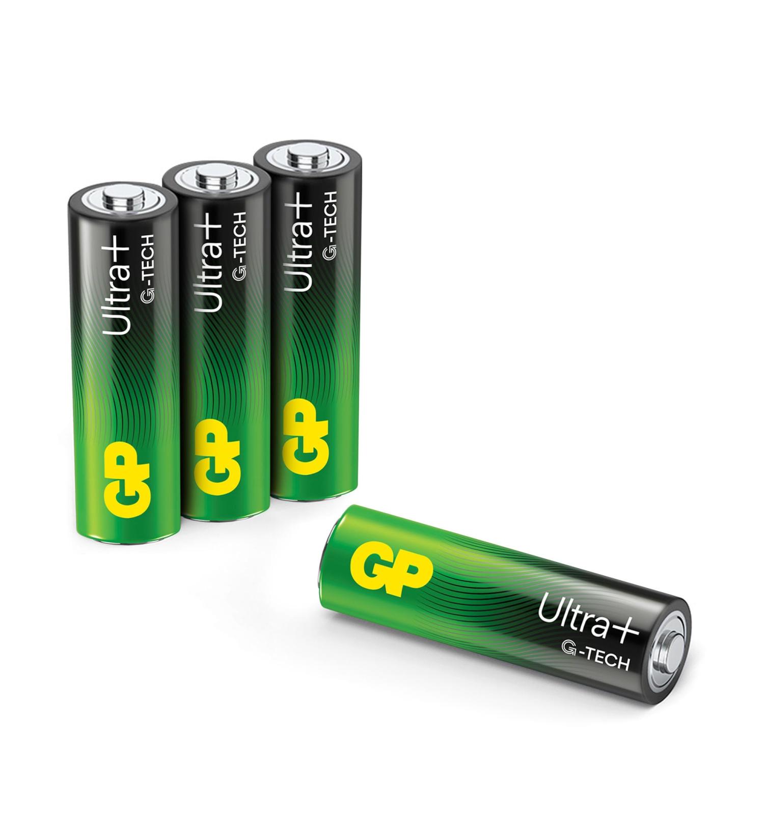 Buy GP Alkaline Ultra Plus AA Batteries 1.5V - Pack of 4 | International Shipping Available - Buy Online on GoSupps.com