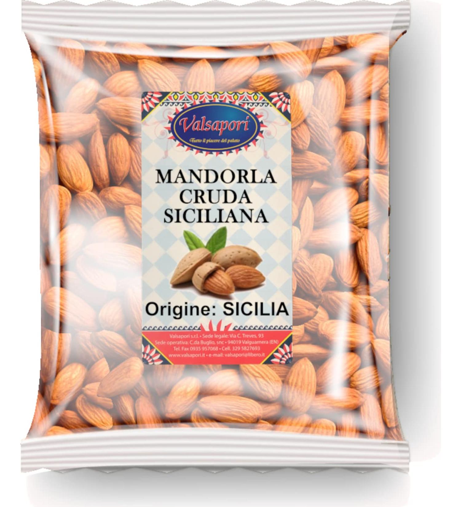  HOME LINE Valsapori - Raw Shelled Almonds - 1 kg Pack - Origin: Sicily | Unroasted Italian Almonds - Dried Fruit Snack a source of calcium phosphorus and magnesium - Buy Online on GoSupps.com