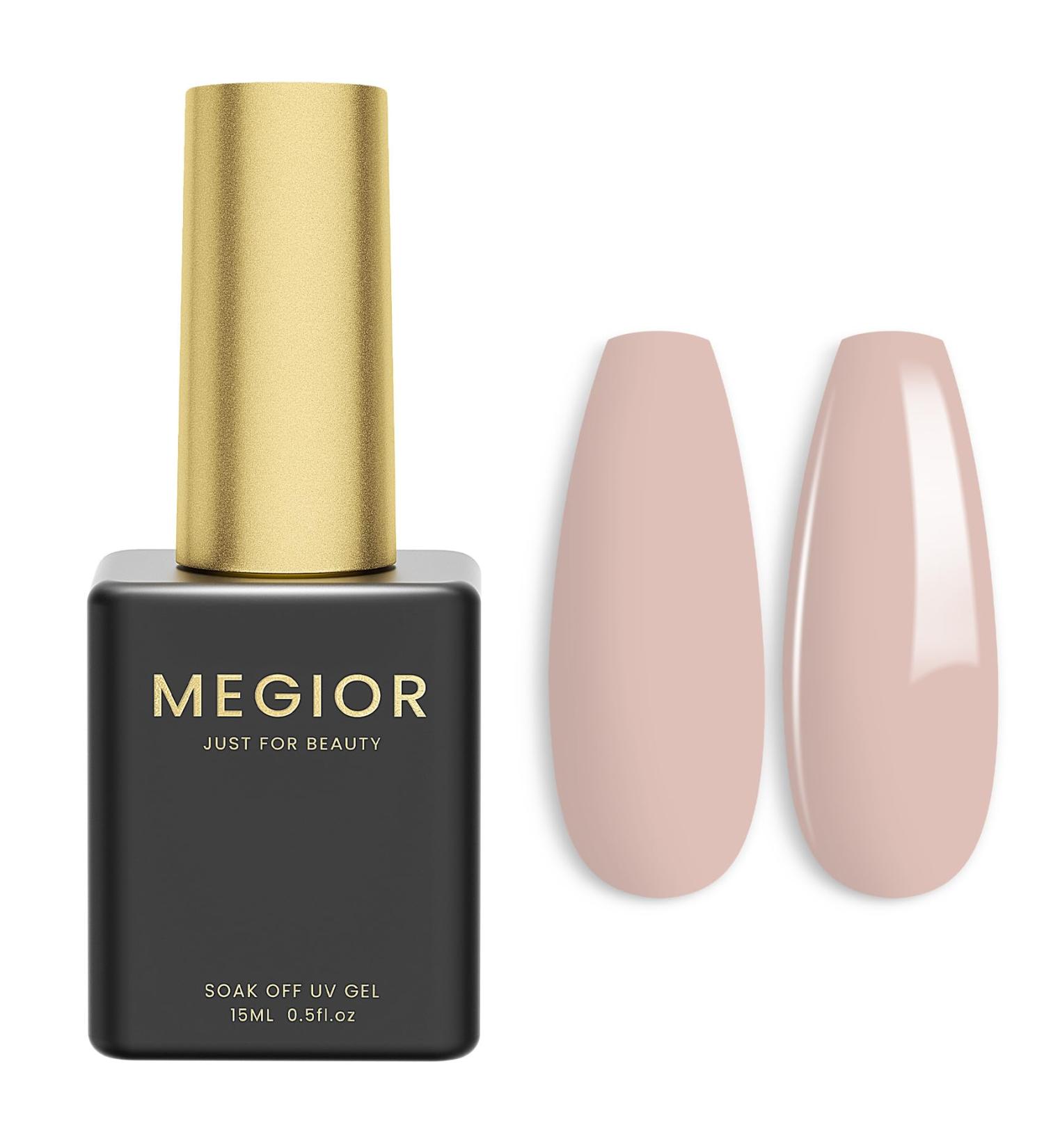 MEGIOR Nude Pink Gel Nail Polish 15ml Gel Polish 1PCS Soak Off UV LED Nail Gel Polish for Nail Art Manicure Salon DIY Home for Women Girls Nails - Buy Online on GoSupps.com