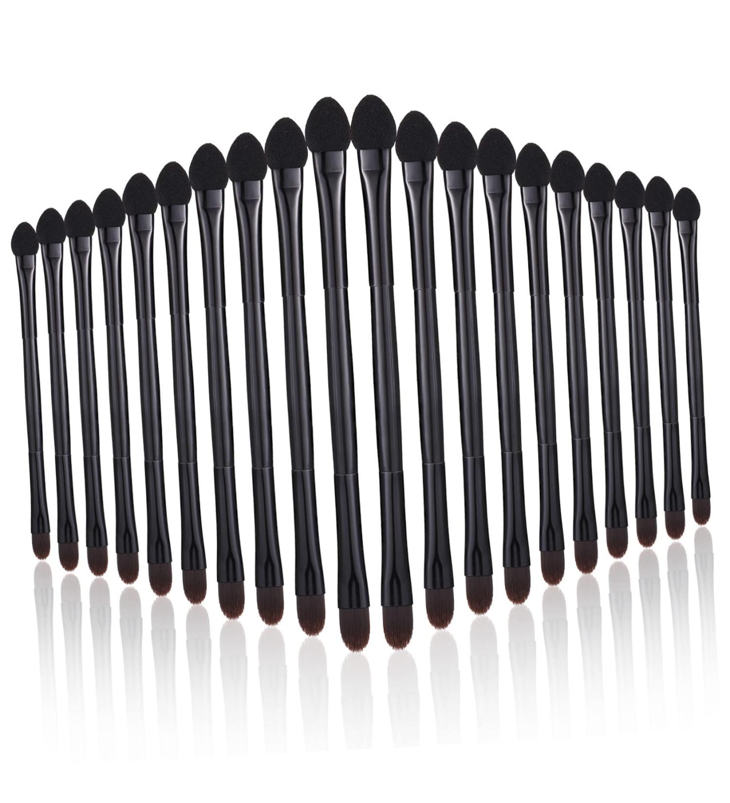 Mikinona Powder Applicator 20pcs Double Eye Shadow Makeup Blending Sponges for Makeup Eye Shadow Eye Cosmetics Brush Lipstick Kit - Buy Online on GoSupps.com