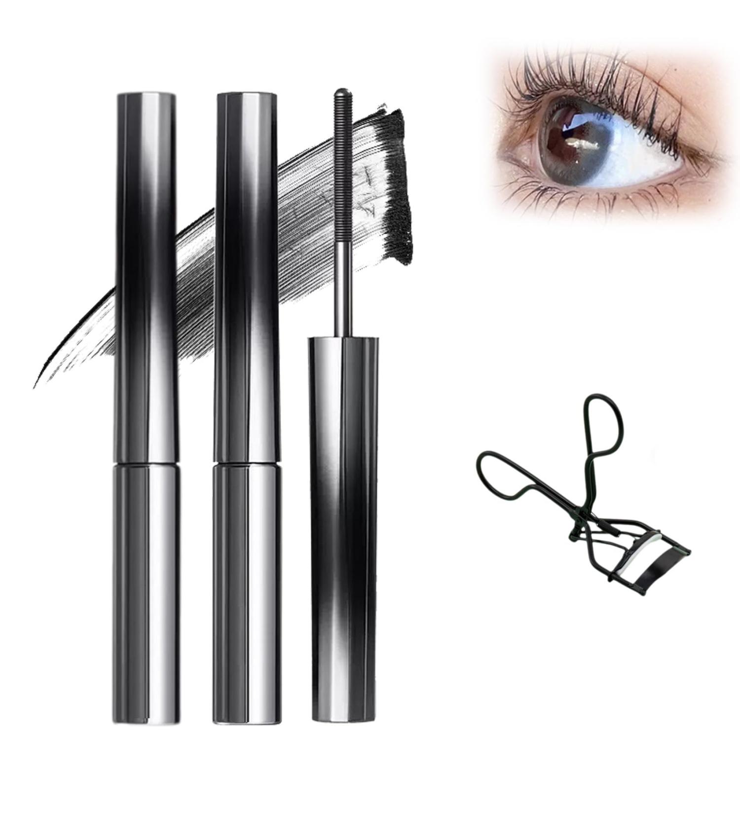 Arlio Iron Wand Mascara Vivavogue Lash 3D Curling Eyelash Iron Mascara Arlio Non-Smudging Mascara Waterproof Long Lasting Mascara Volume and Length (Black 2pcs) - Buy Online on GoSupps.com