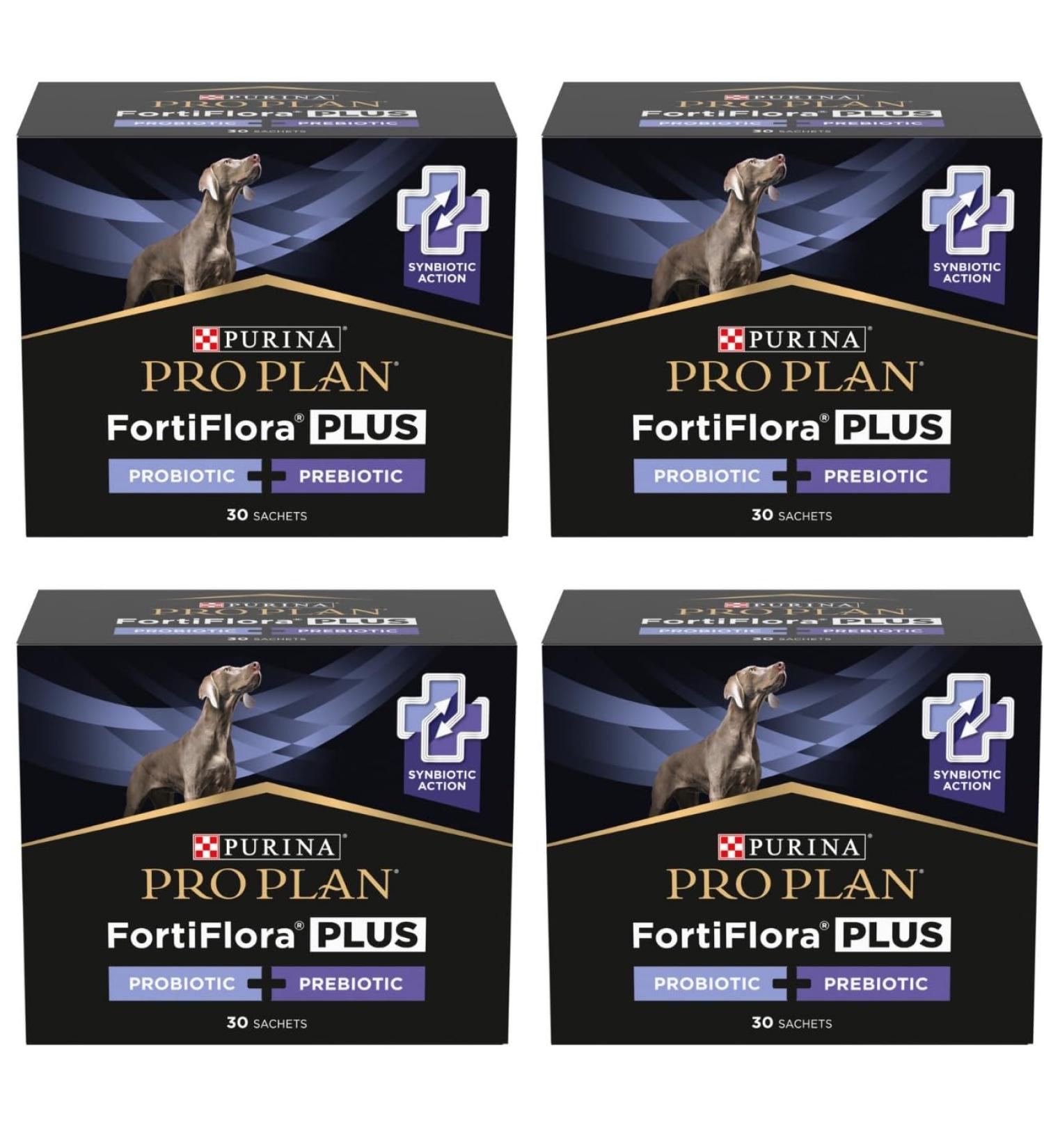 Purina Pro Plan Fortiflora Plus Probiotic+Prebiotic Dog Supplement Synbiotic Action Canine Supplement 1 Pack - 30 ct. (30 x 2gr) 1 Pack - Buy Online on GoSupps.com