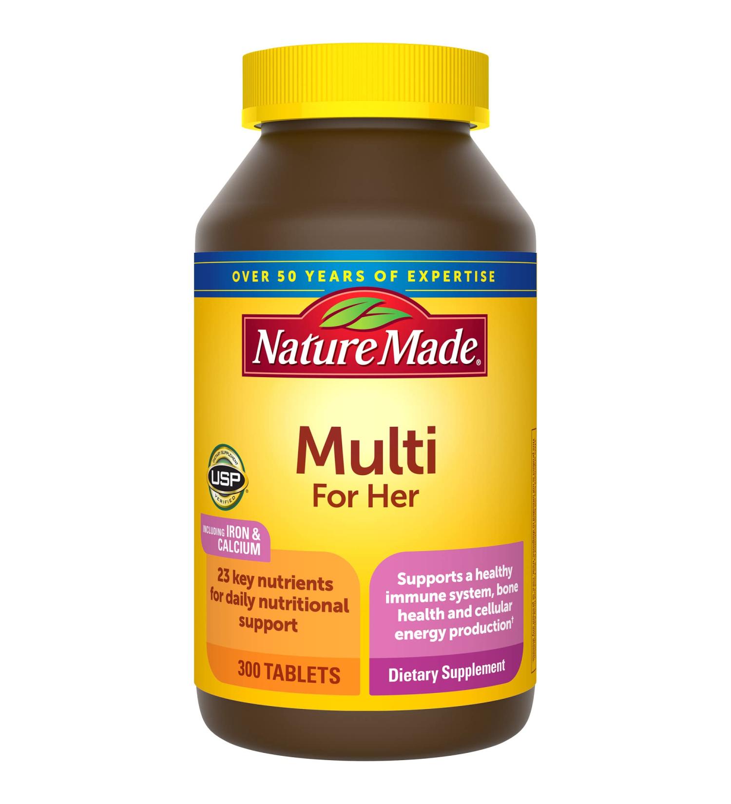 Nature Made Women's Multivitamin Tablets - 300 Count for Daily Nutritional Support - Buy Online on GoSupps.com