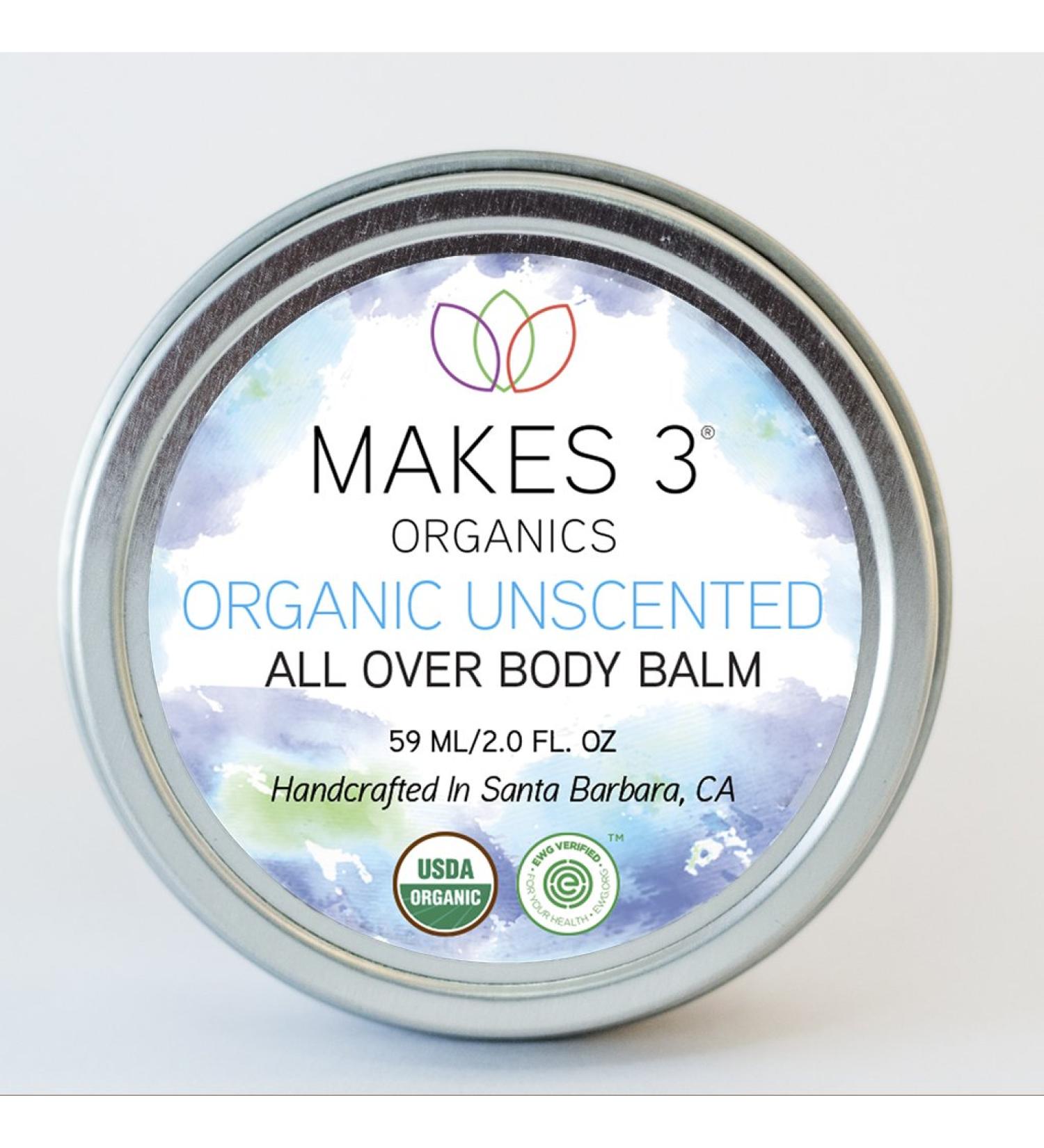 Makes 3 Organics All Over Body Balm Unscented 2 Fluid Ounce - Buy Online on GoSupps.com