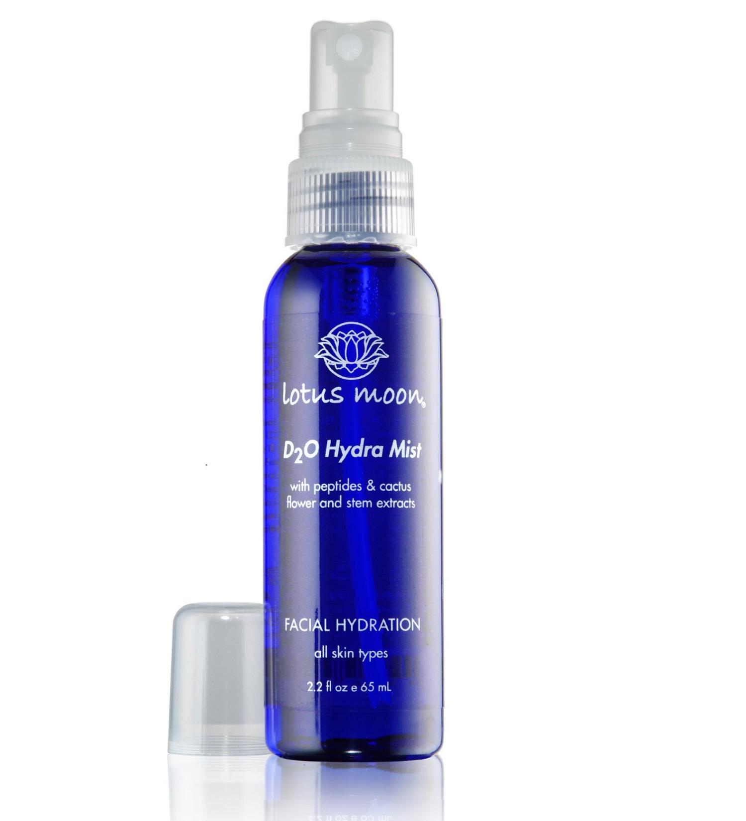 Lotus Moon D2O Hydra Mist 2oz - anti-aging antioxidant protection with peptides and cactus stem flower extract