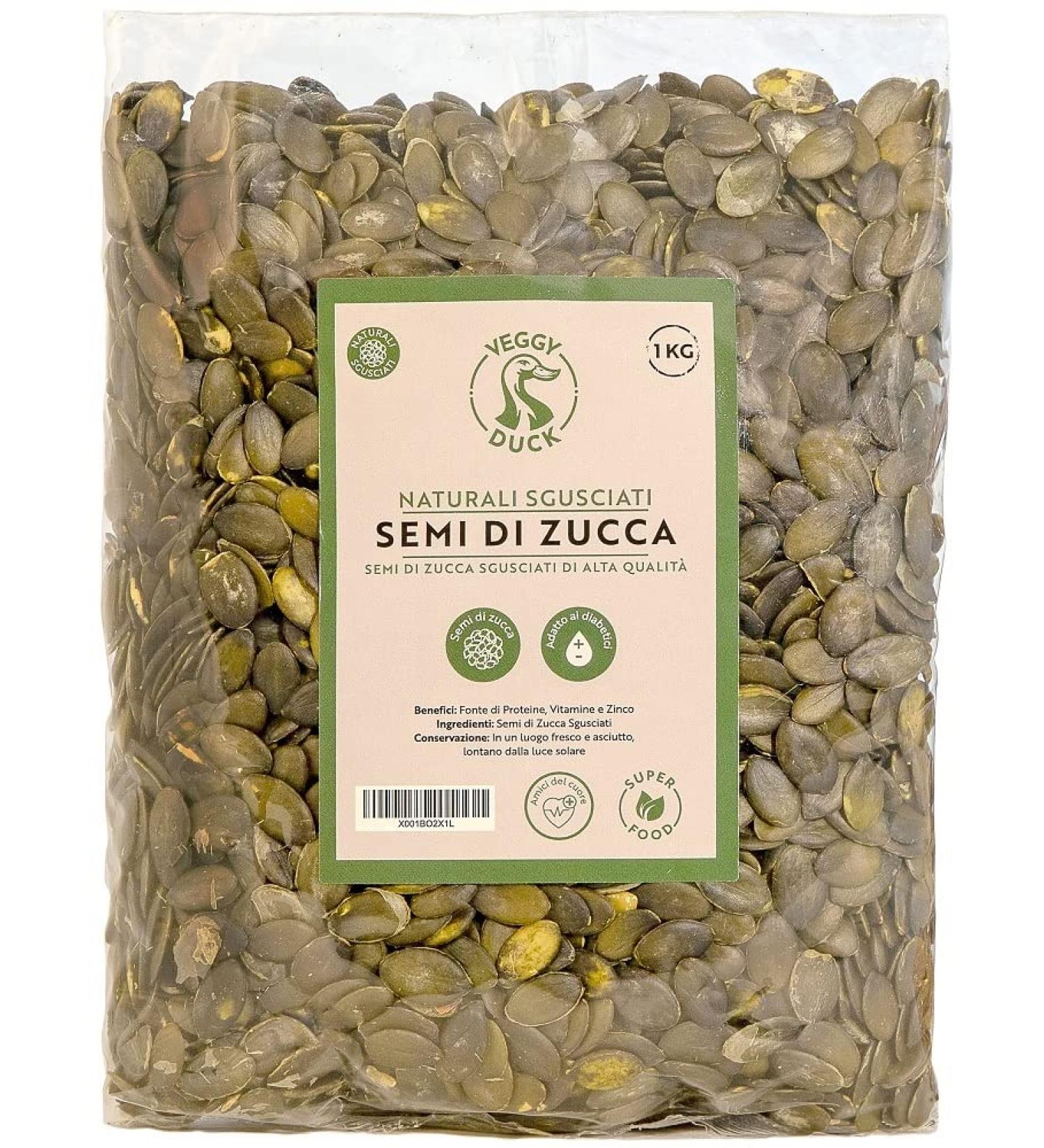 Veggy Duck - Squash Seeds (1 kg) - Peeled | Salt Free - Buy Online on GoSupps.com