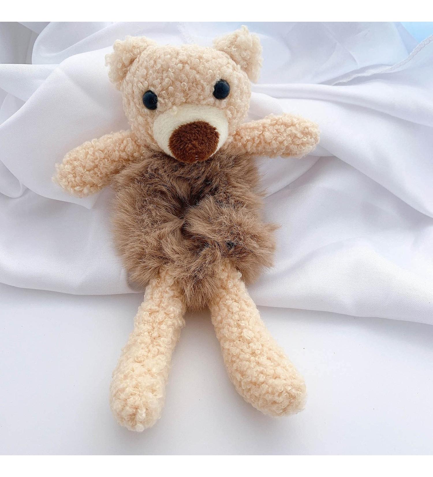 Buy Women's Plush Hair Ties - Cute Bear Velvet Elastic Hair Bands | Fashionable Soft Hair Ties for Ladies - International Shipping Available - Buy Online on GoSupps.com